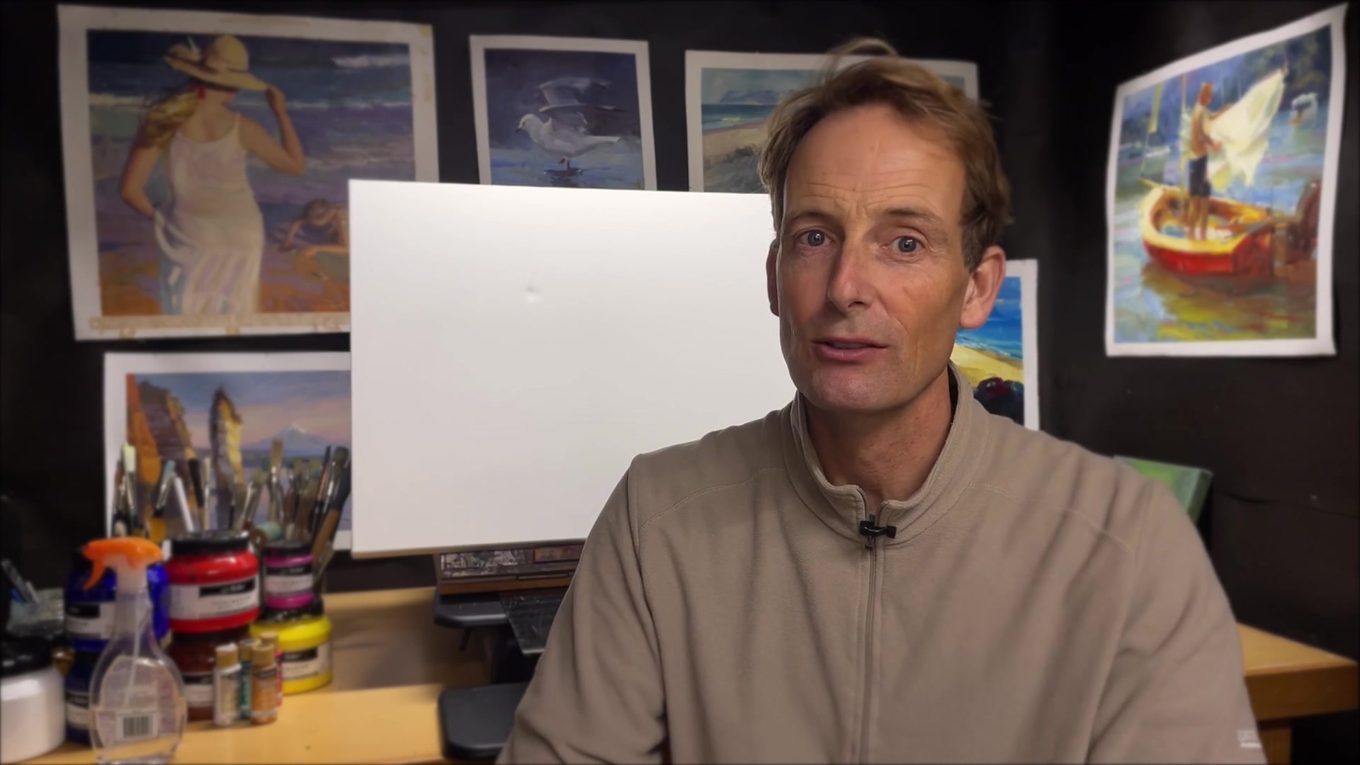 Step 1 — Canvas Preparation (video frame from the lesson)