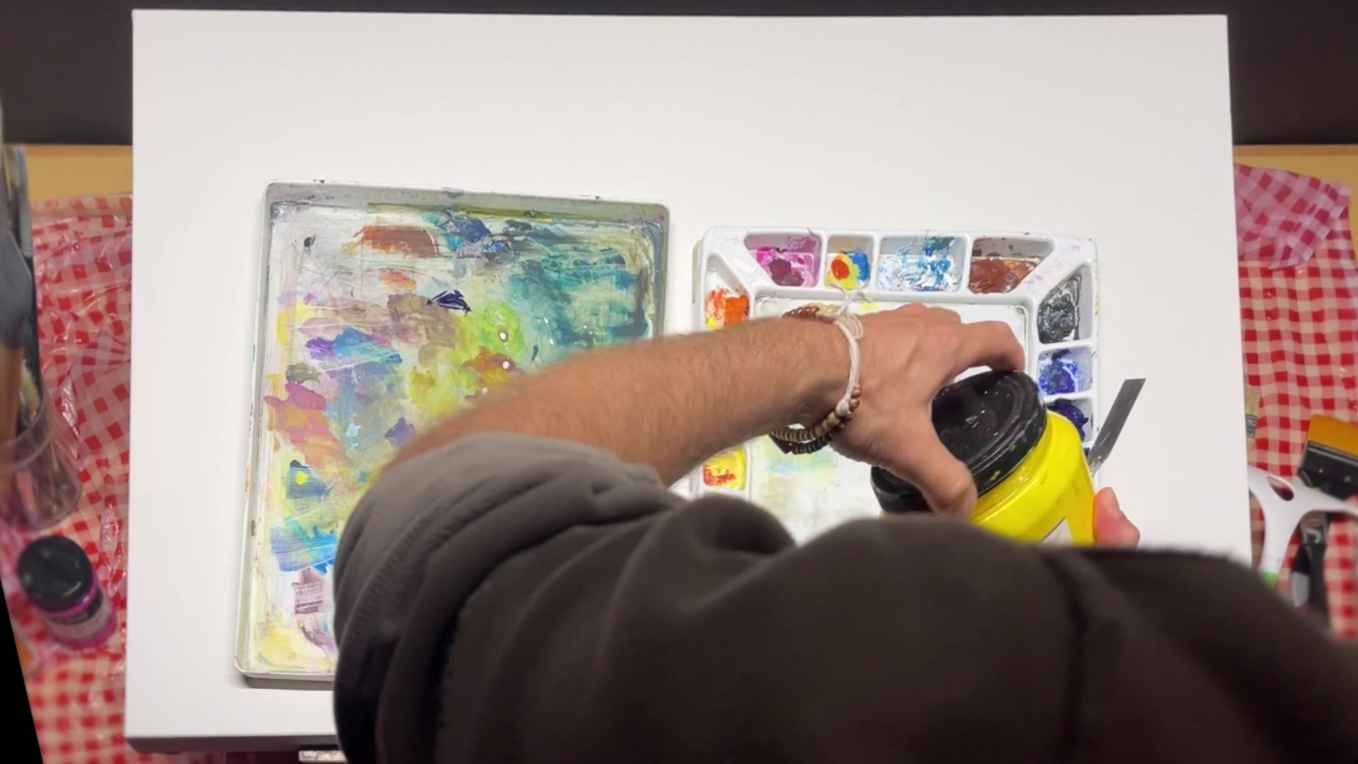 Step 4 — Color Selection and Memories (video frame from the lesson)