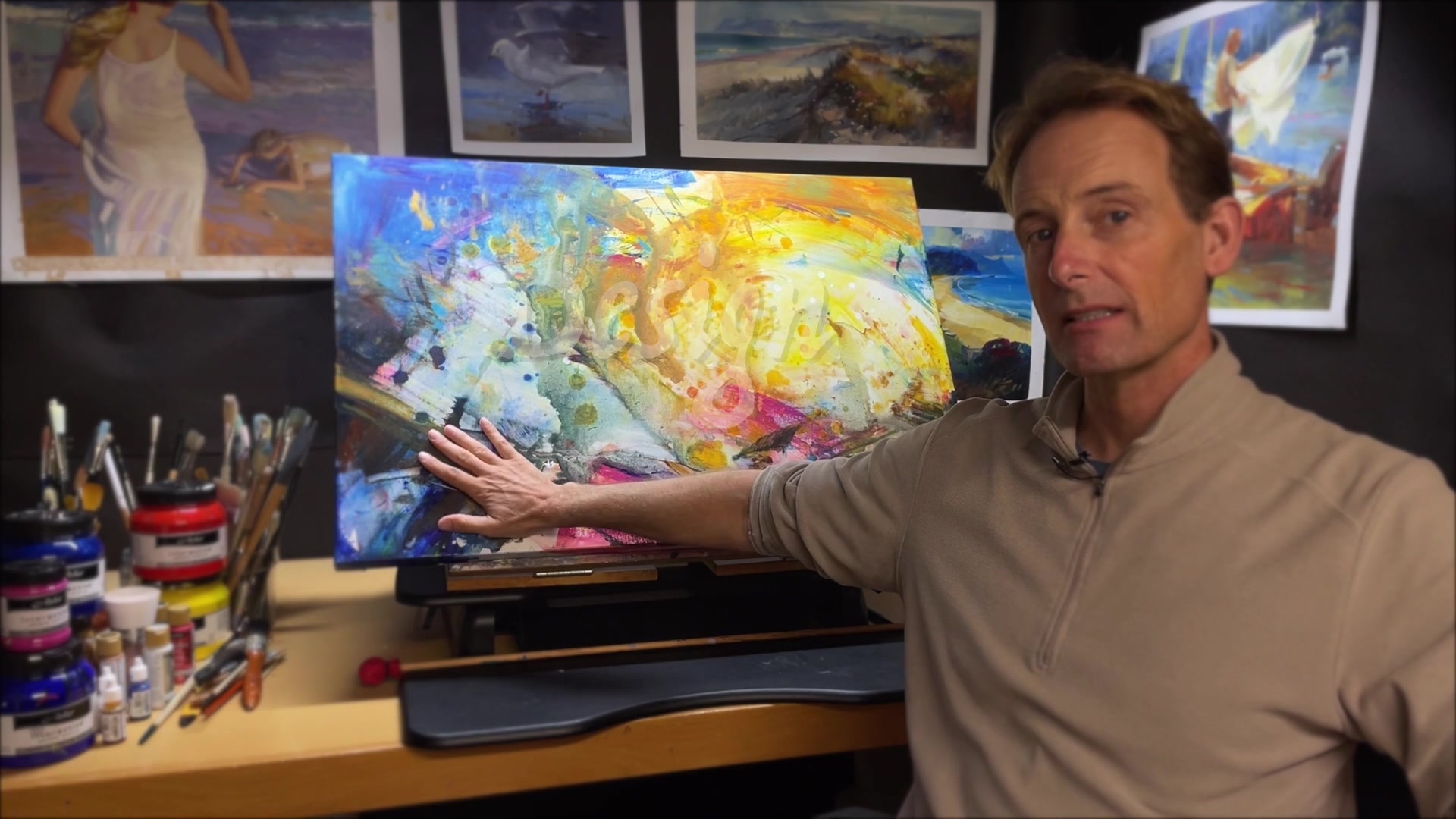 Step 13 — Using Photoshop for Composition (video frame from the lesson)