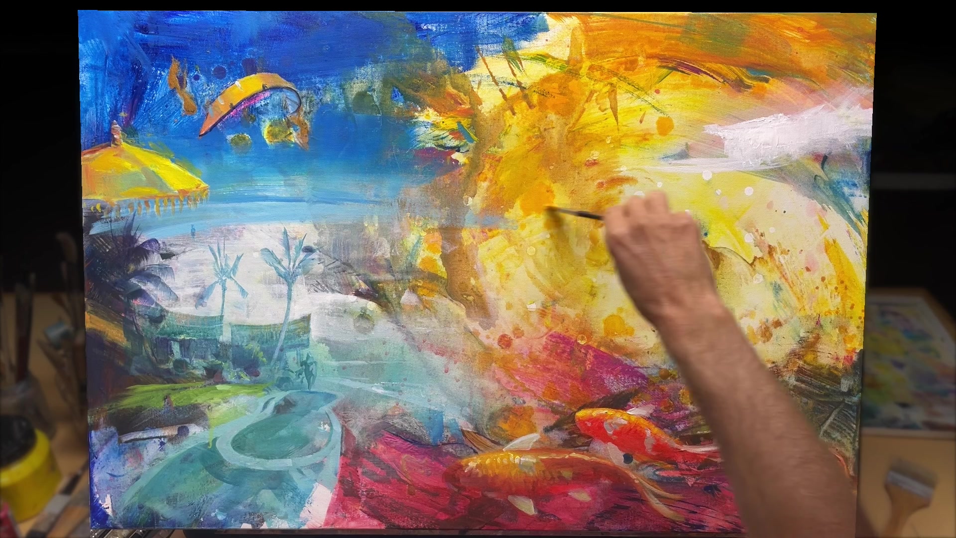 Step 21 — Abstract to Semi-Abstract Transition (video frame from the lesson)