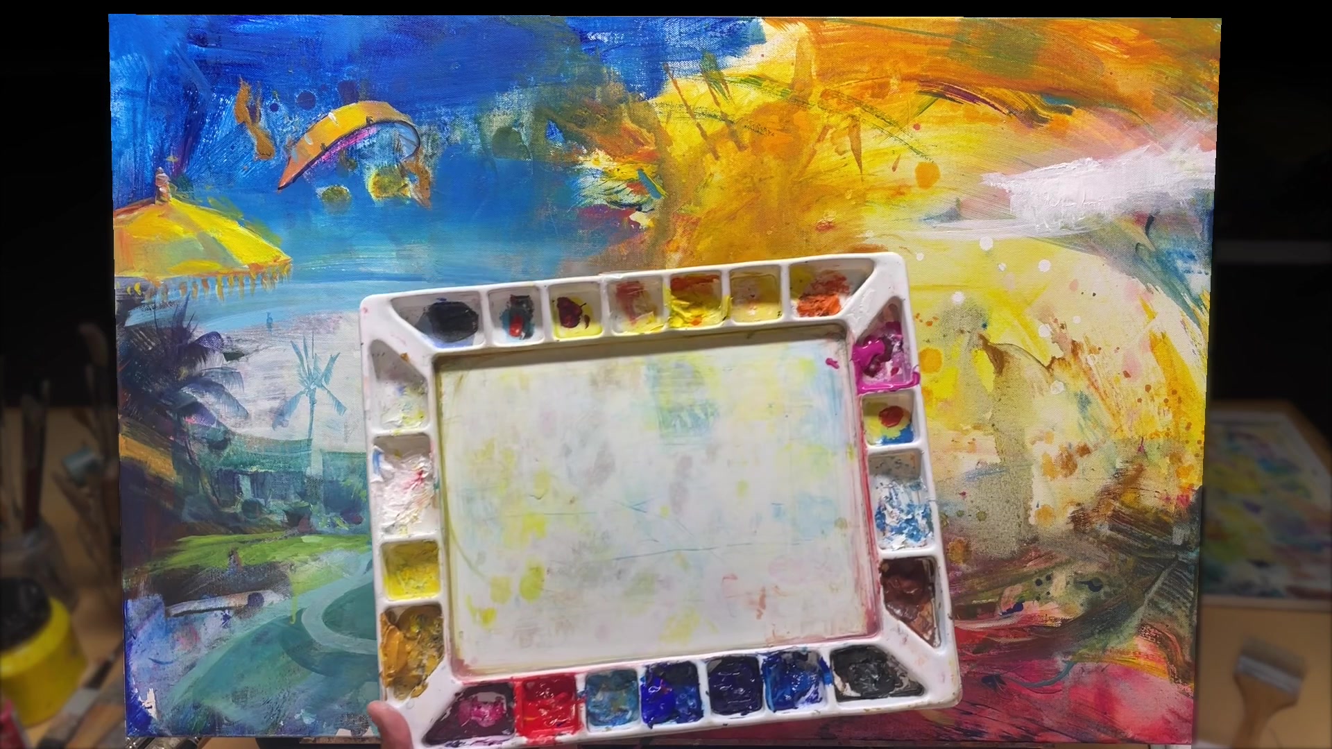 Step 22 — Maintaining Pure Colors (video frame from the lesson)