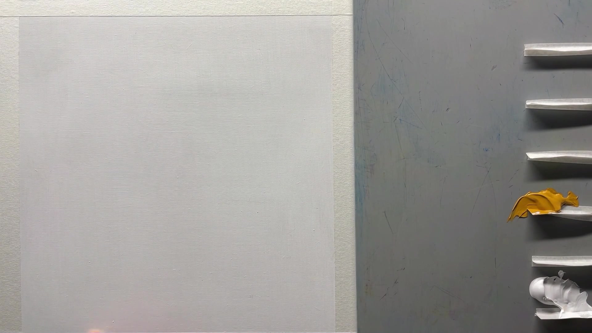 Step 4 — Preparing the canvas and base layer (video frame from the lesson)