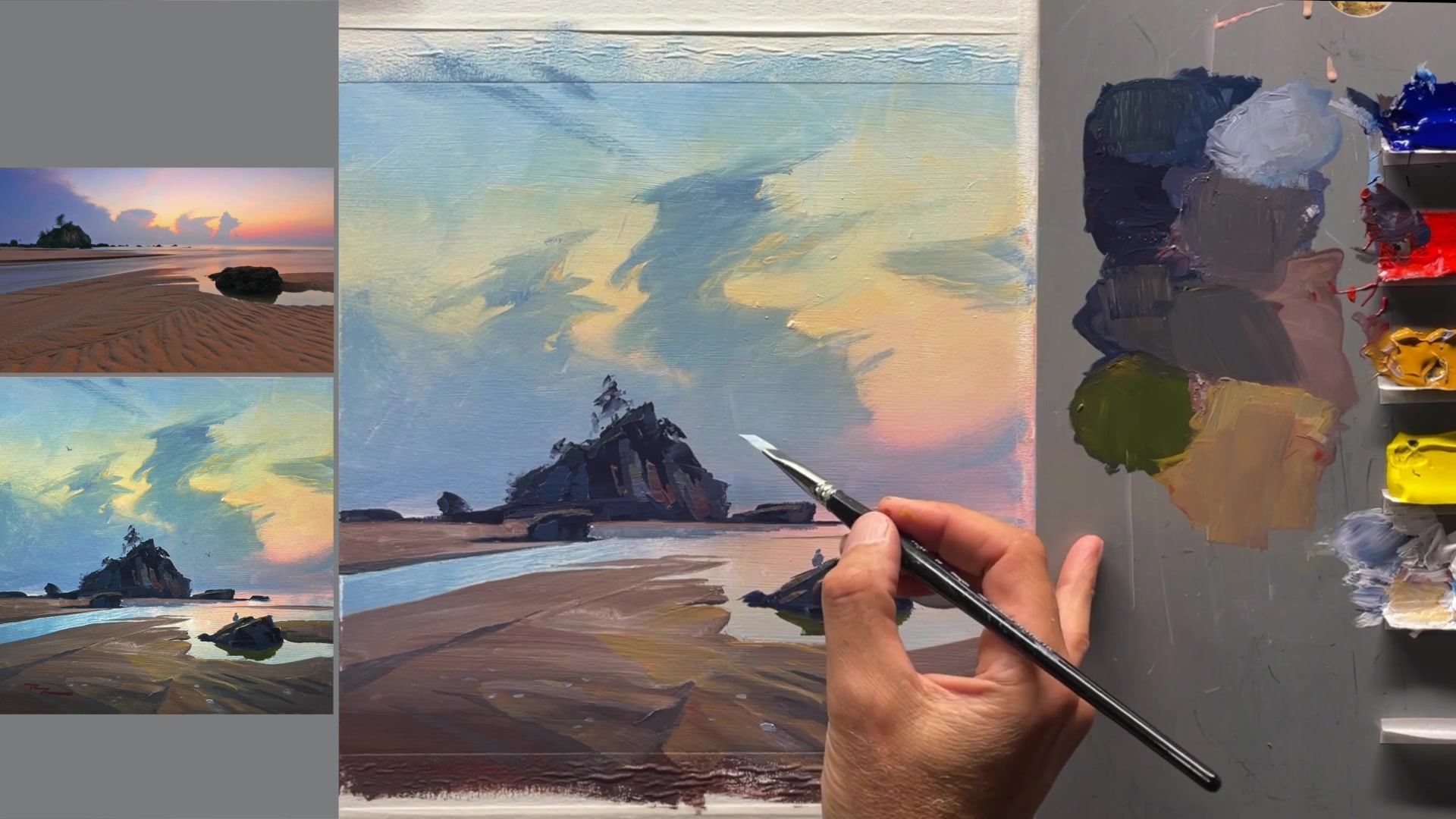 Step 12 — Finishing touches and encouragement (video frame from the lesson)