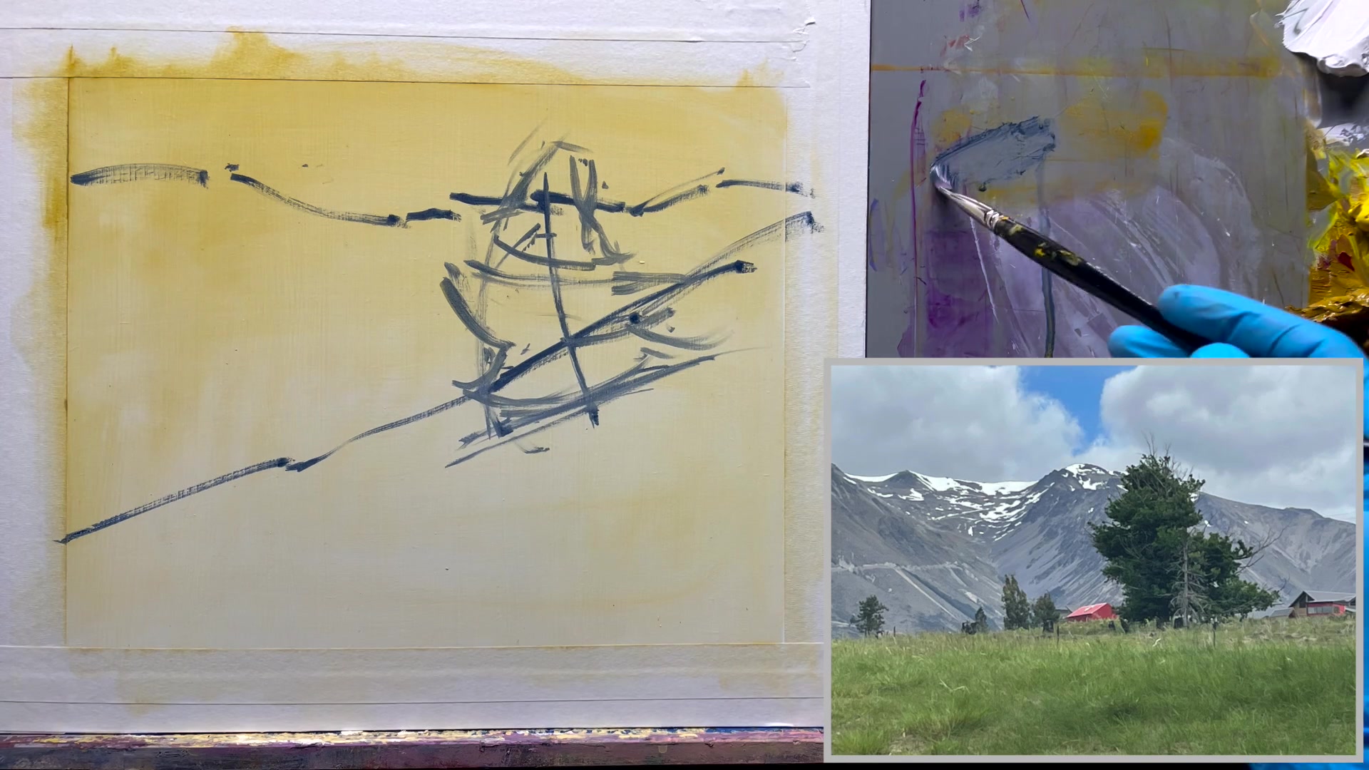 Step 5 — Balancing Elements in the Composition (video frame from the lesson)