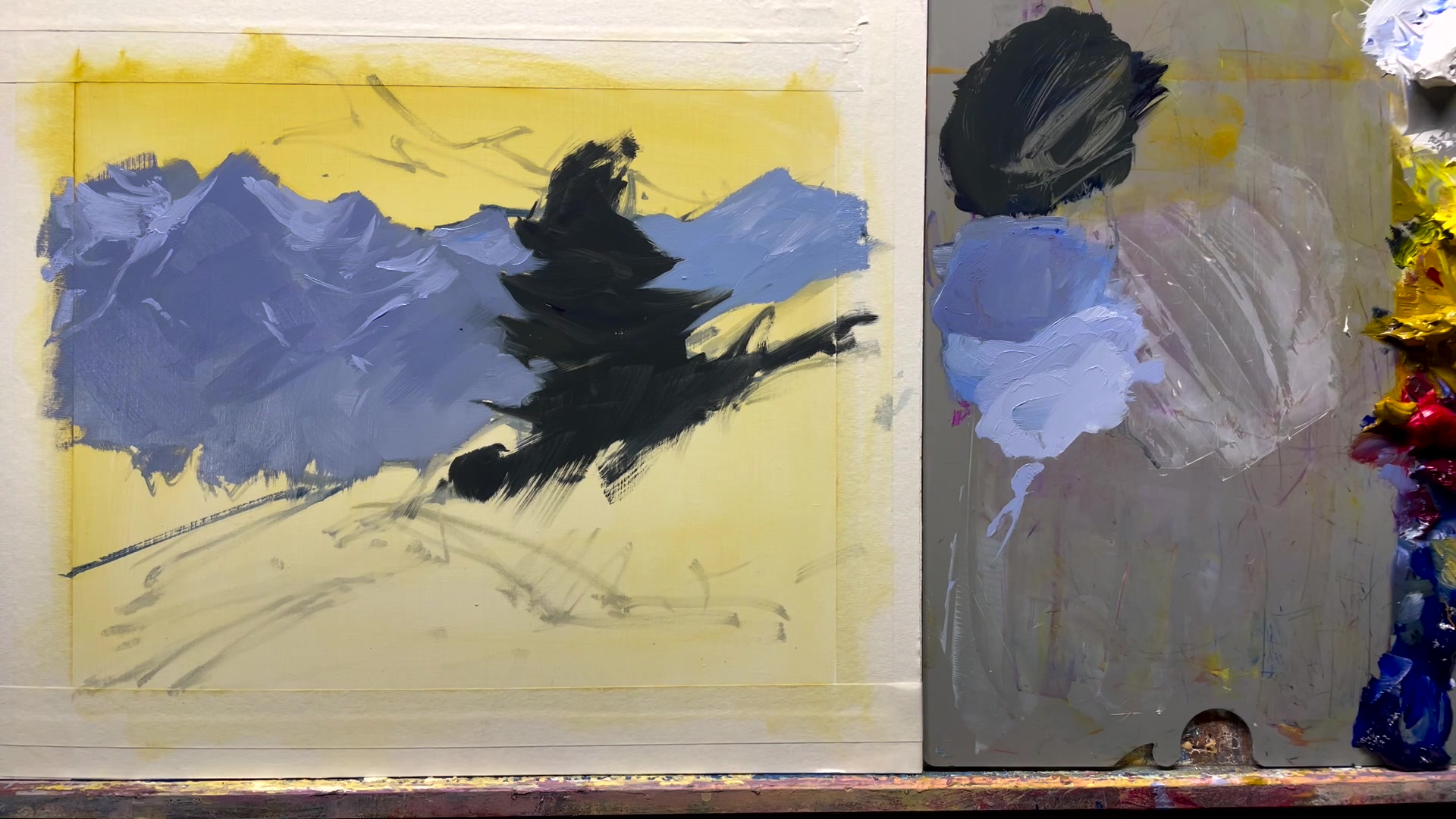 Step 11 — Deciding on Light and Shadow (video frame from the lesson)