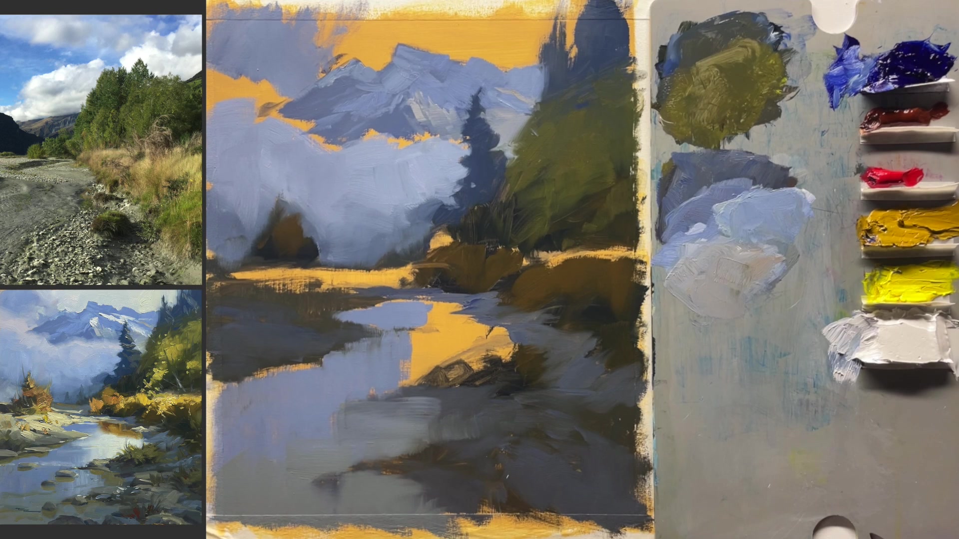 Step 13 — Adding Light to Mist (video frame from the lesson)