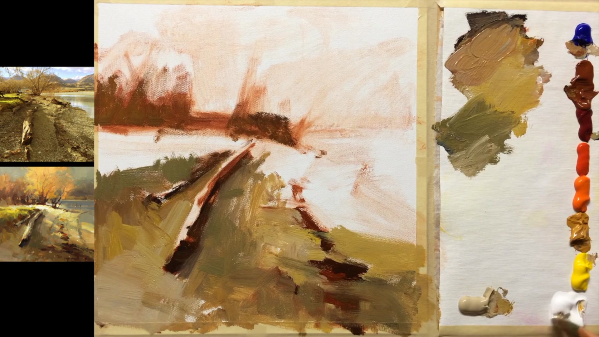 Step 6 — Shadow and Light Variation (video frame from the lesson)