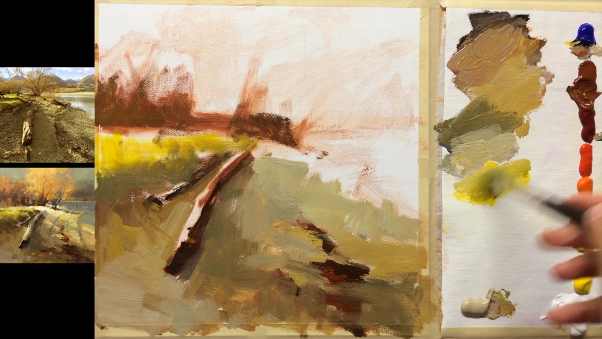 Step 7 — Base for Green (video frame from the lesson)