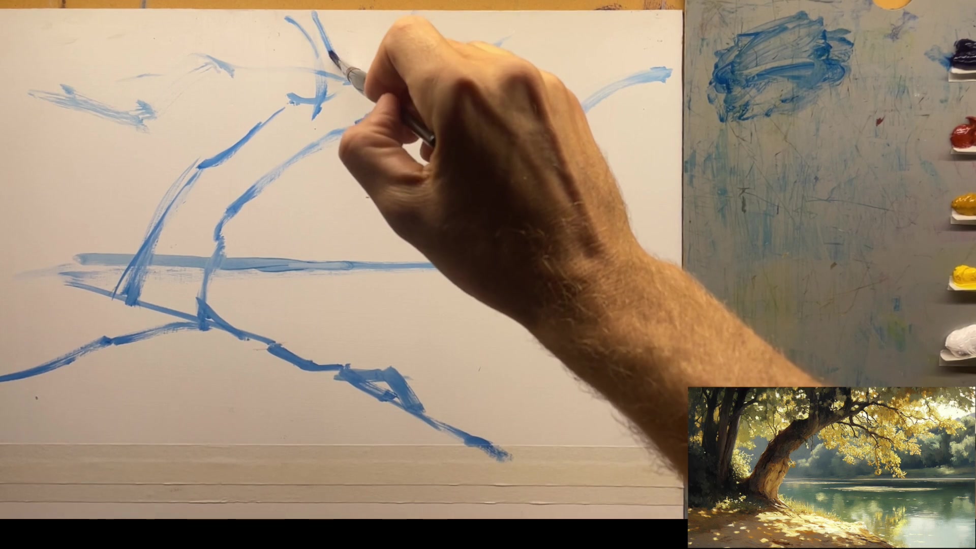Step 5 — Drawing and Composition Tips (video frame from the lesson)
