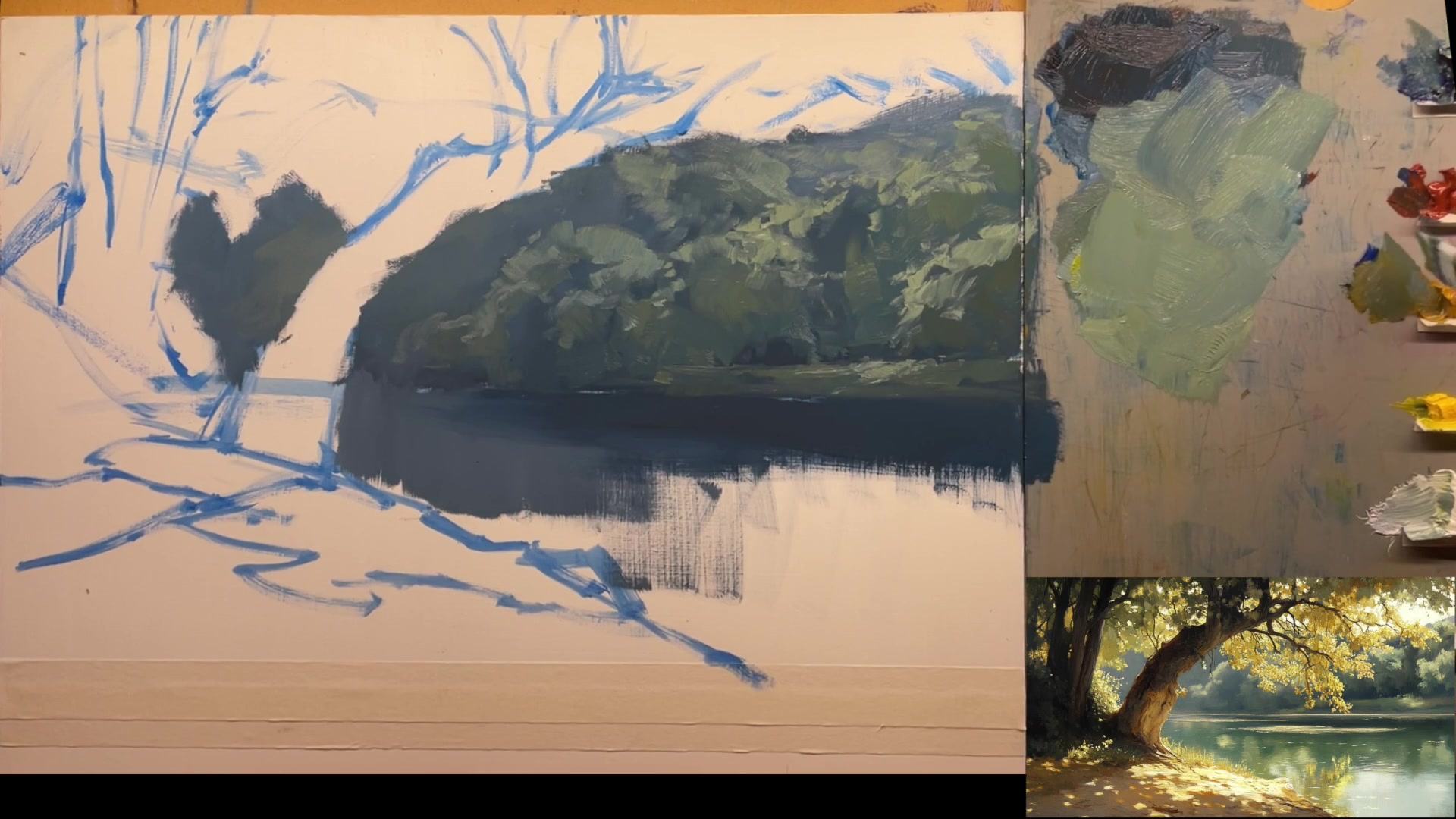 Step 9 — Sky and Light Effects (video frame from the lesson)