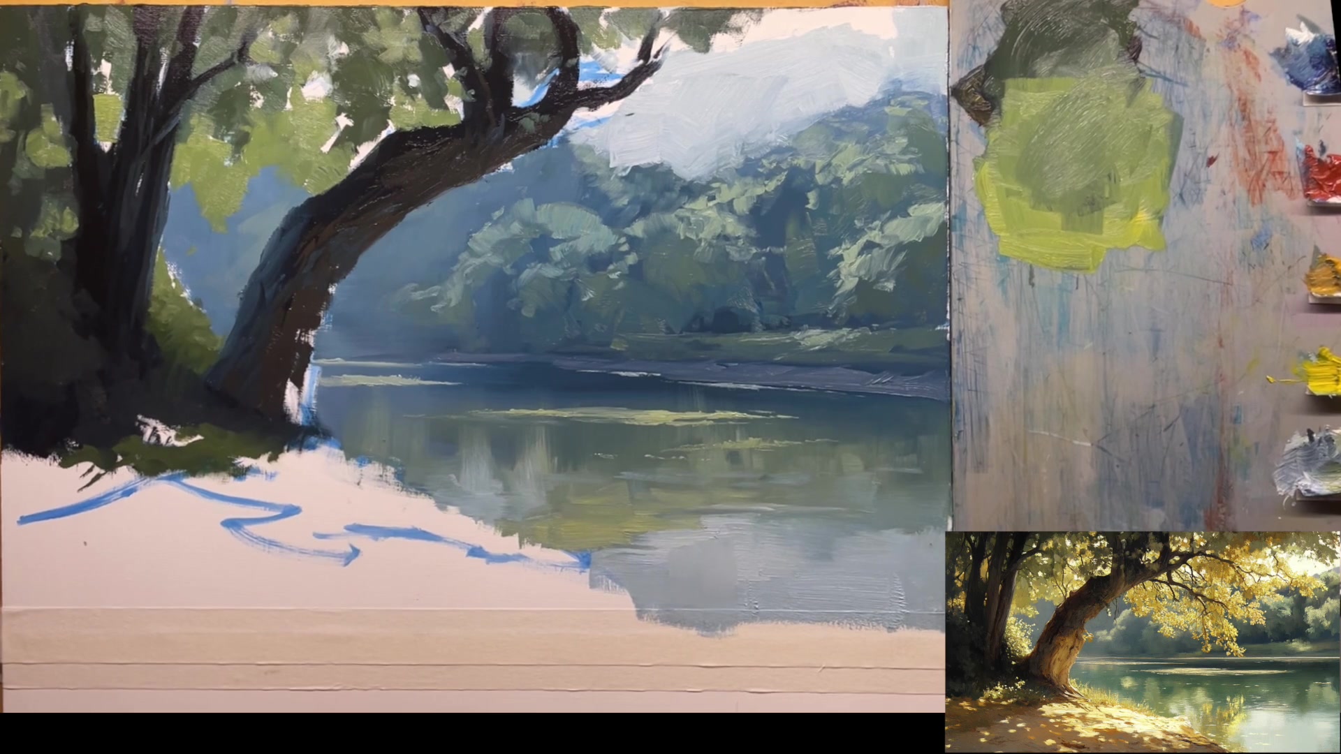 Step 15 — Adding Highlights and Sky Holes (video frame from the lesson)