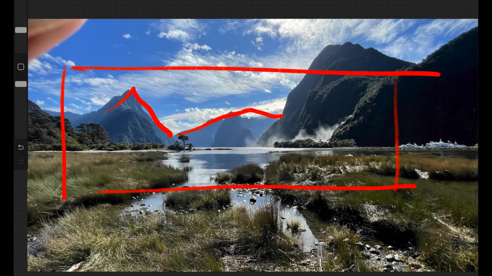 Step 3 — Creating Depth with Perspective (video frame from the lesson)