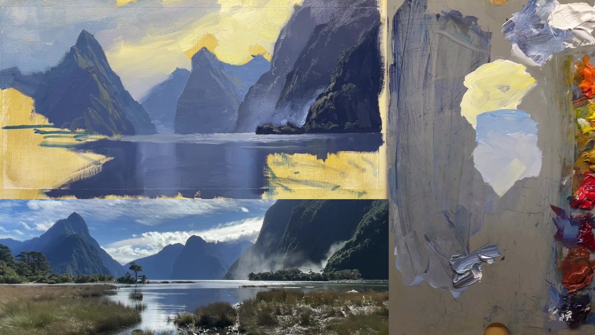 Step 13 — Final Touches on the Sky (video frame from the lesson)