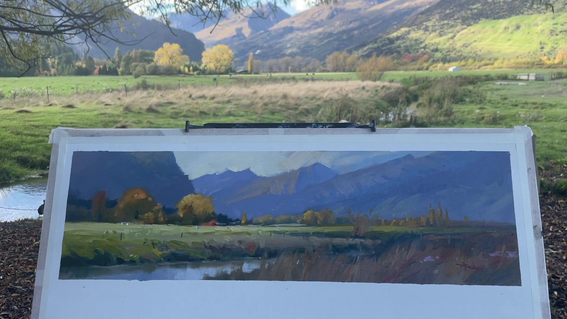 Step 1 — Forgotten Brushes and New Style (video frame from the lesson)
