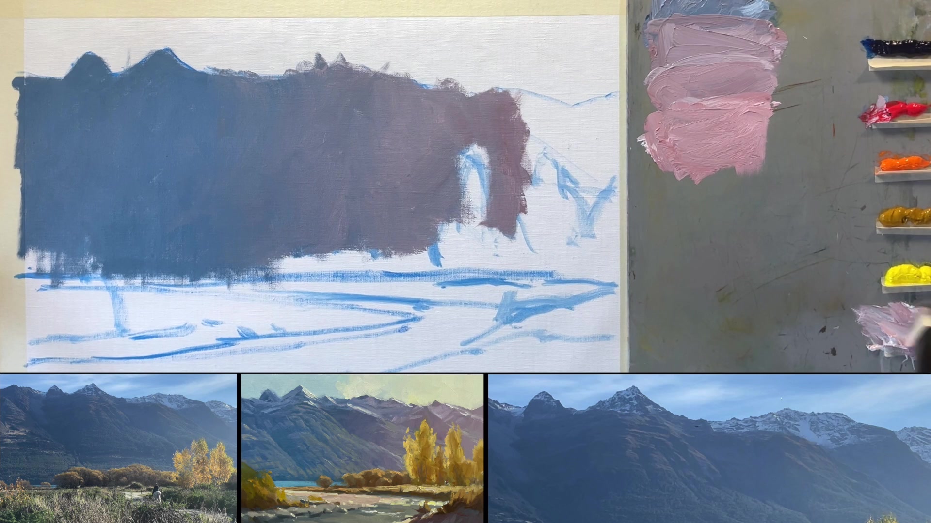 Step 9 — Adding Yellow for Glow (video frame from the lesson)