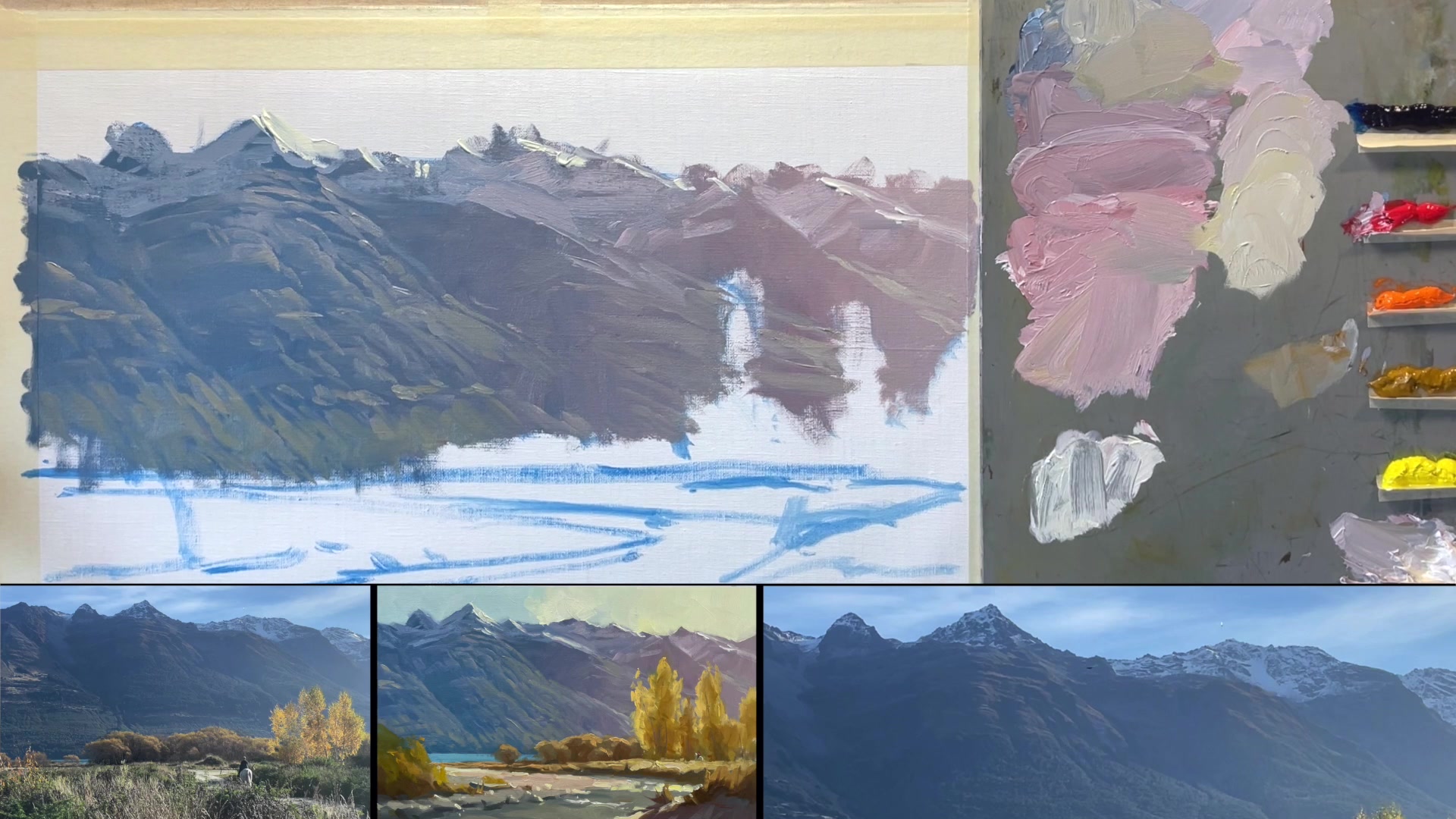 Step 17 — Dark Accents (video frame from the lesson)