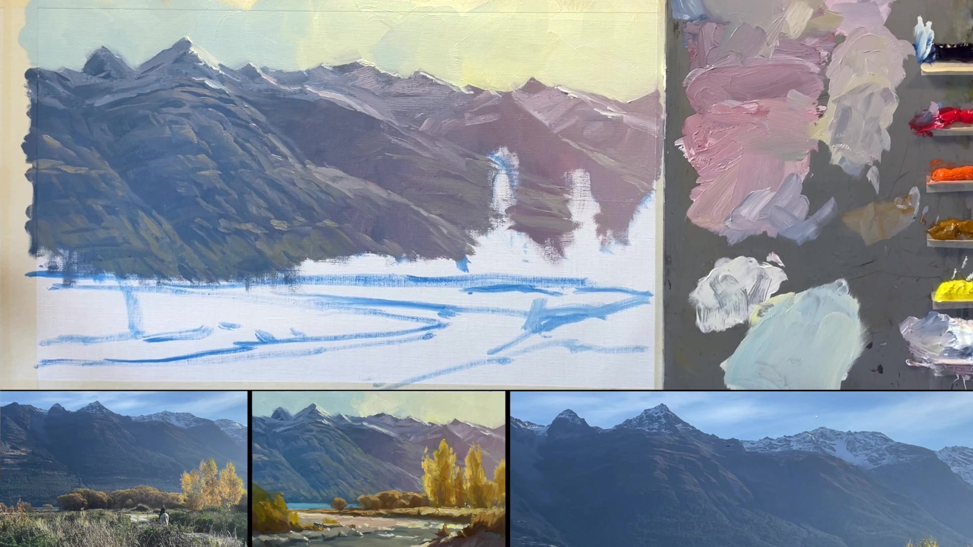 Step 20 — Palette and Brush Maintenance (video frame from the lesson)