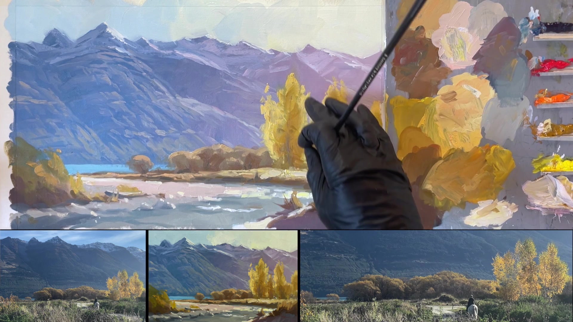Step 30 — Color Relativity (video frame from the lesson)