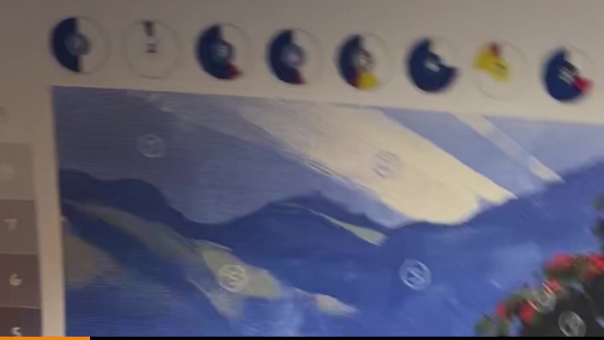 Step 7 — Painting the hills (video frame from the lesson)
