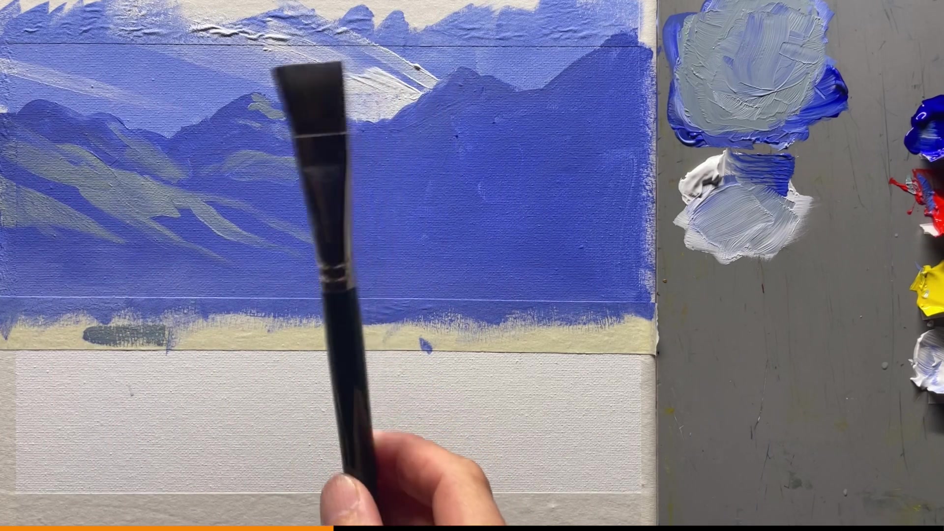 Step 10 — Removing the tape (video frame from the lesson)