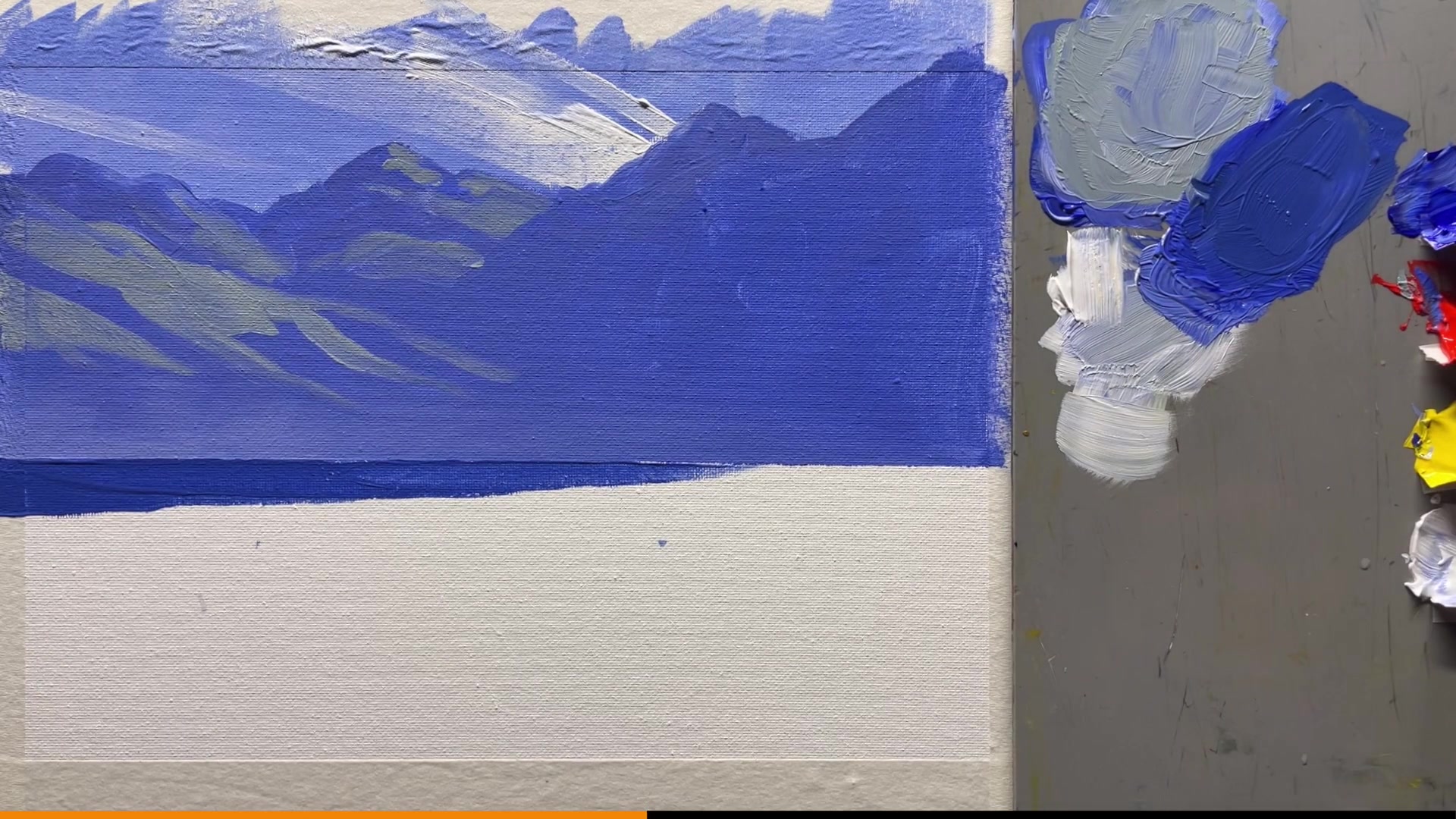 Step 12 — Adding waves (video frame from the lesson)