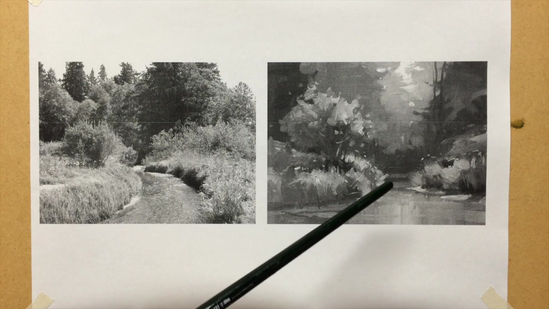 Step 3 — Adjusting the viewing angle (video frame from the lesson)