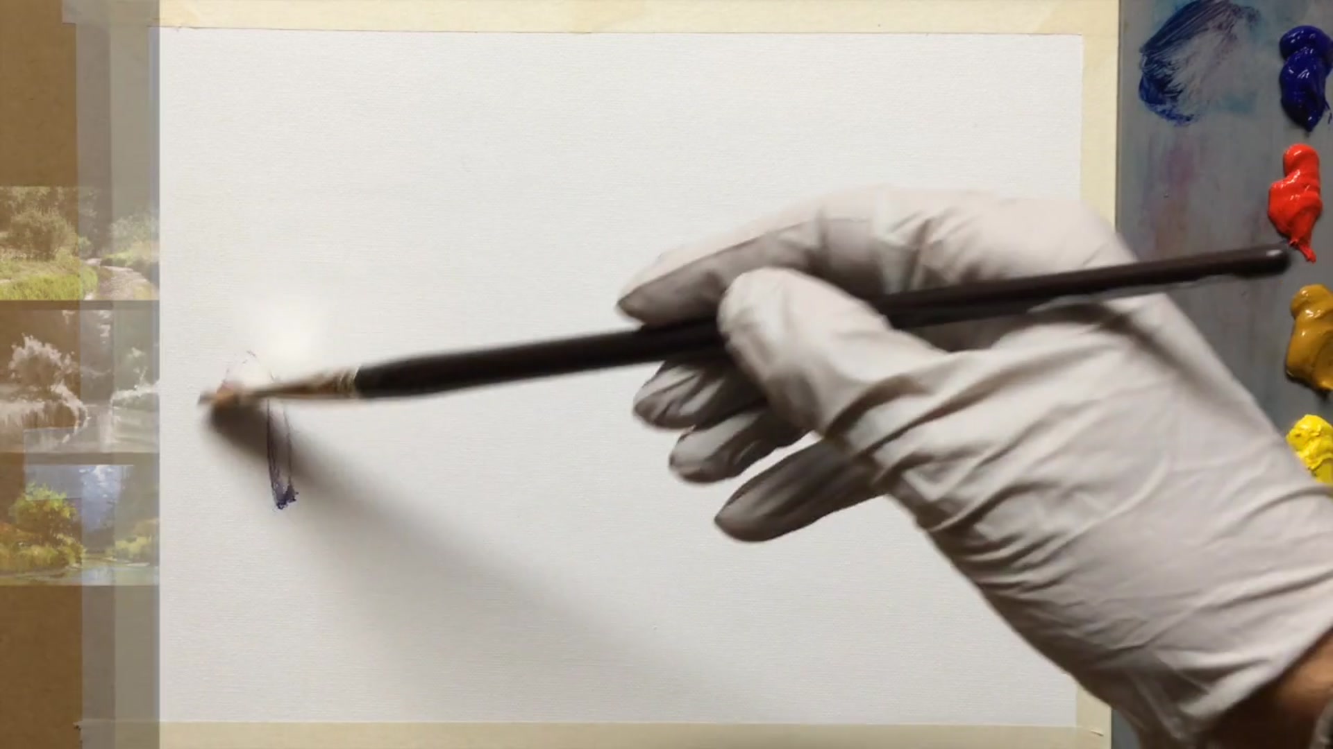 Step 5 — Initial sketch and planning (video frame from the lesson)