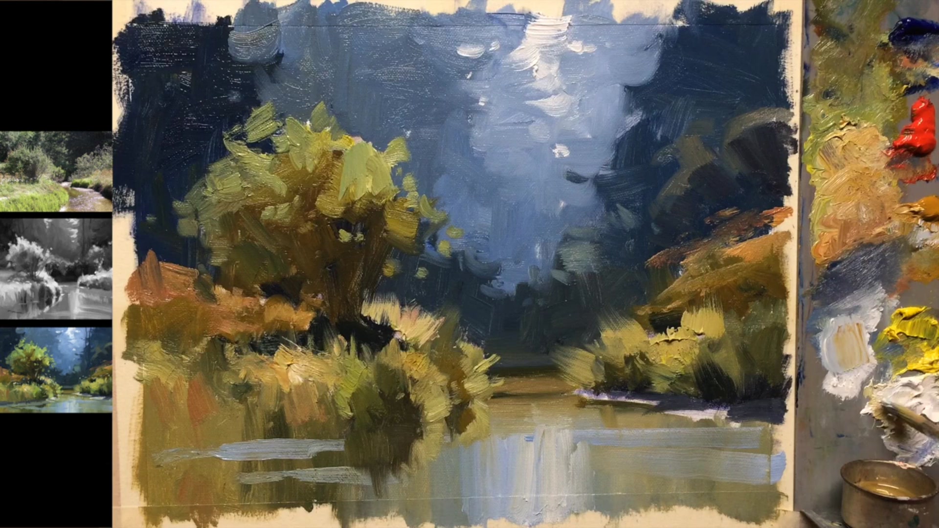 Step 20 — Details in shadows and highlights (video frame from the lesson)