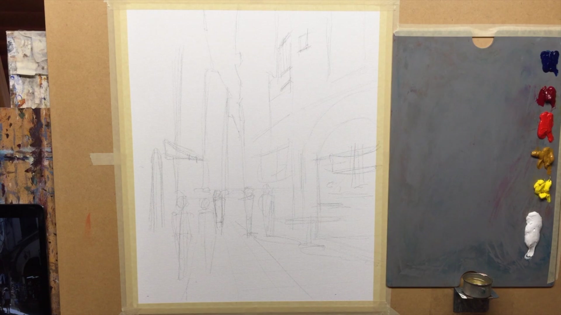 Step 4 — Perspective Drawing Tips (video frame from the lesson)