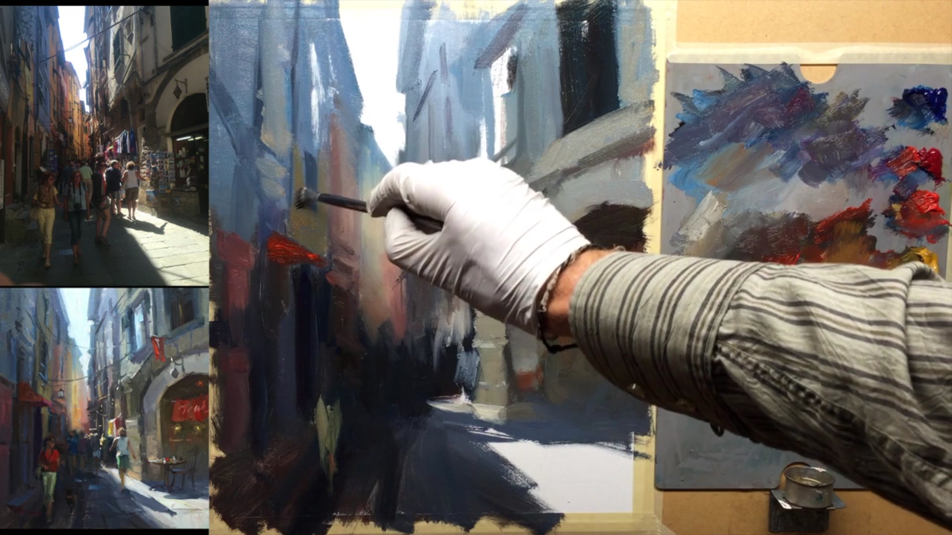 Step 10 — Detailing and Color Interpretation (video frame from the lesson)