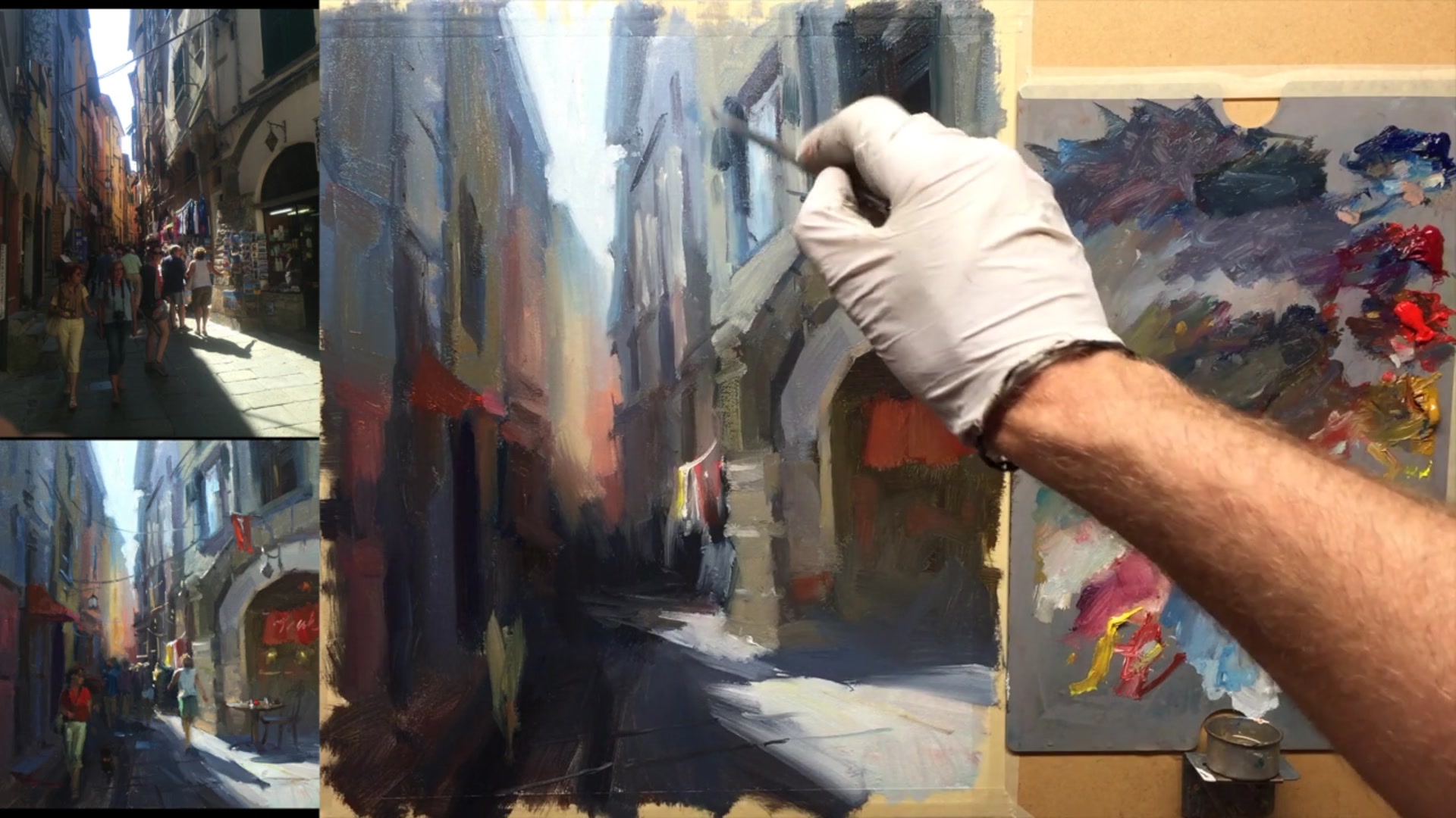 Step 11 — Fine Details and Brush Techniques (video frame from the lesson)