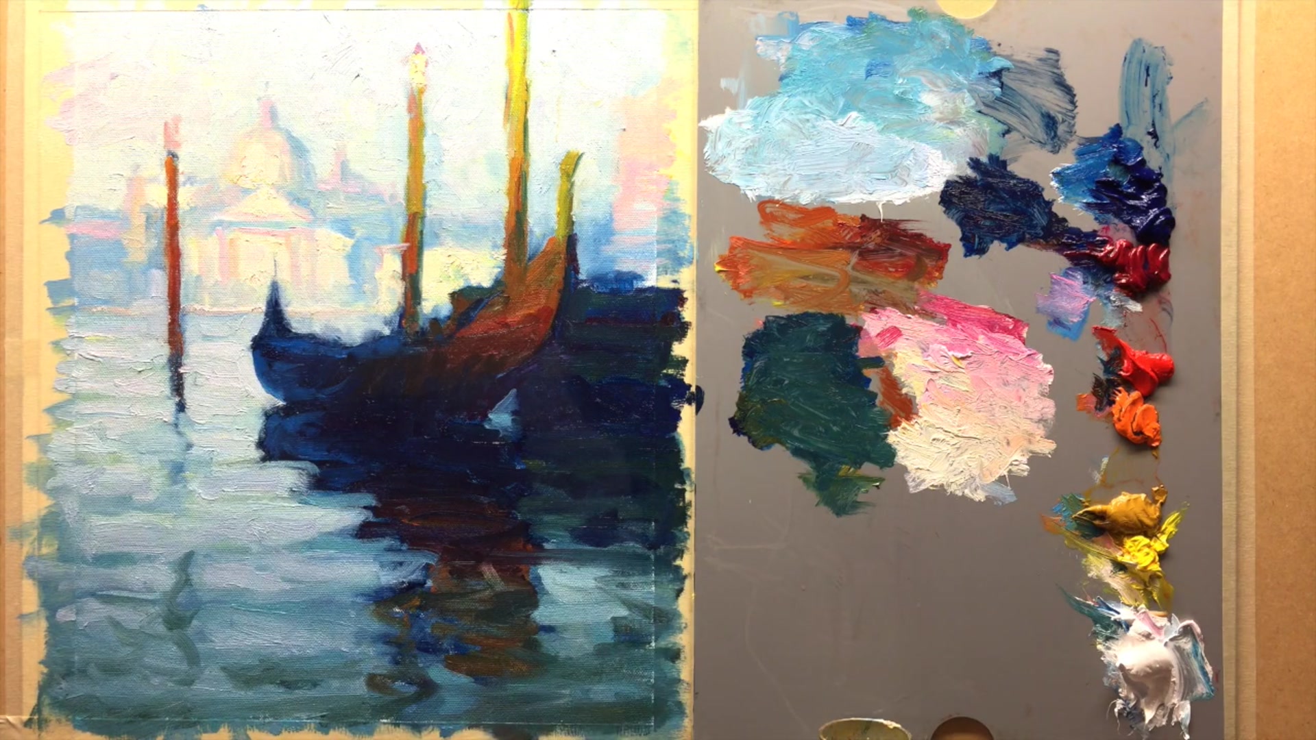Step 15 — Adjusting Reflections and Colors (video frame from the lesson)