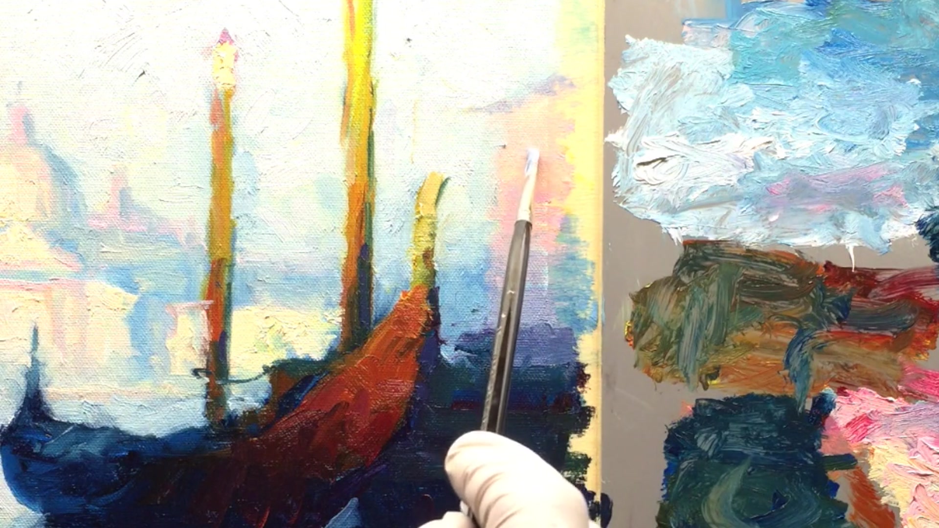 Step 16 — Gondola Symbolism and Construction (video frame from the lesson)