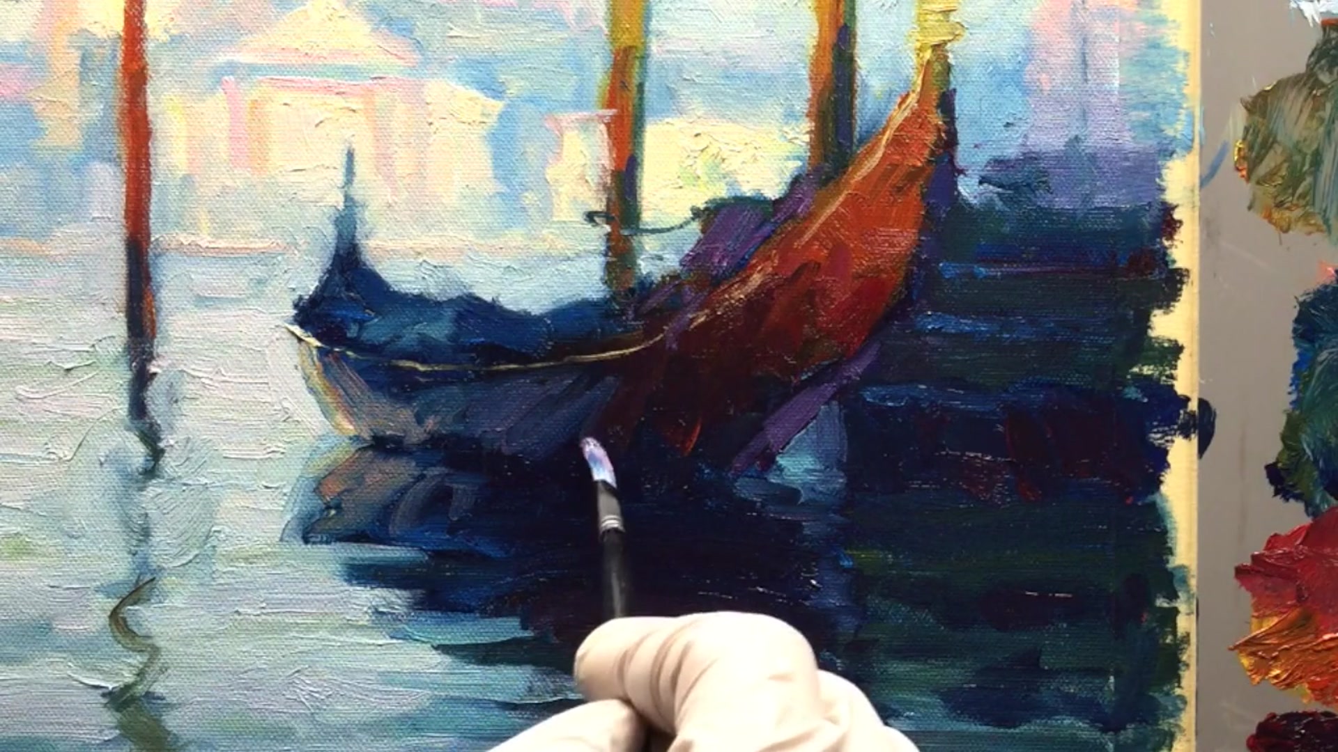 Step 17 — Final Touches and Warm Reflections (video frame from the lesson)