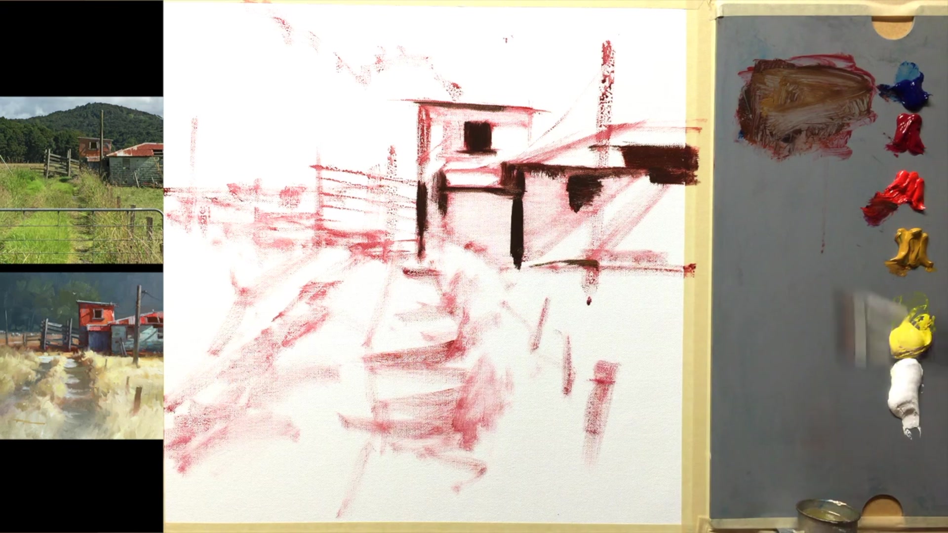 Step 3 — Adjusting Grass Color (video frame from the lesson)