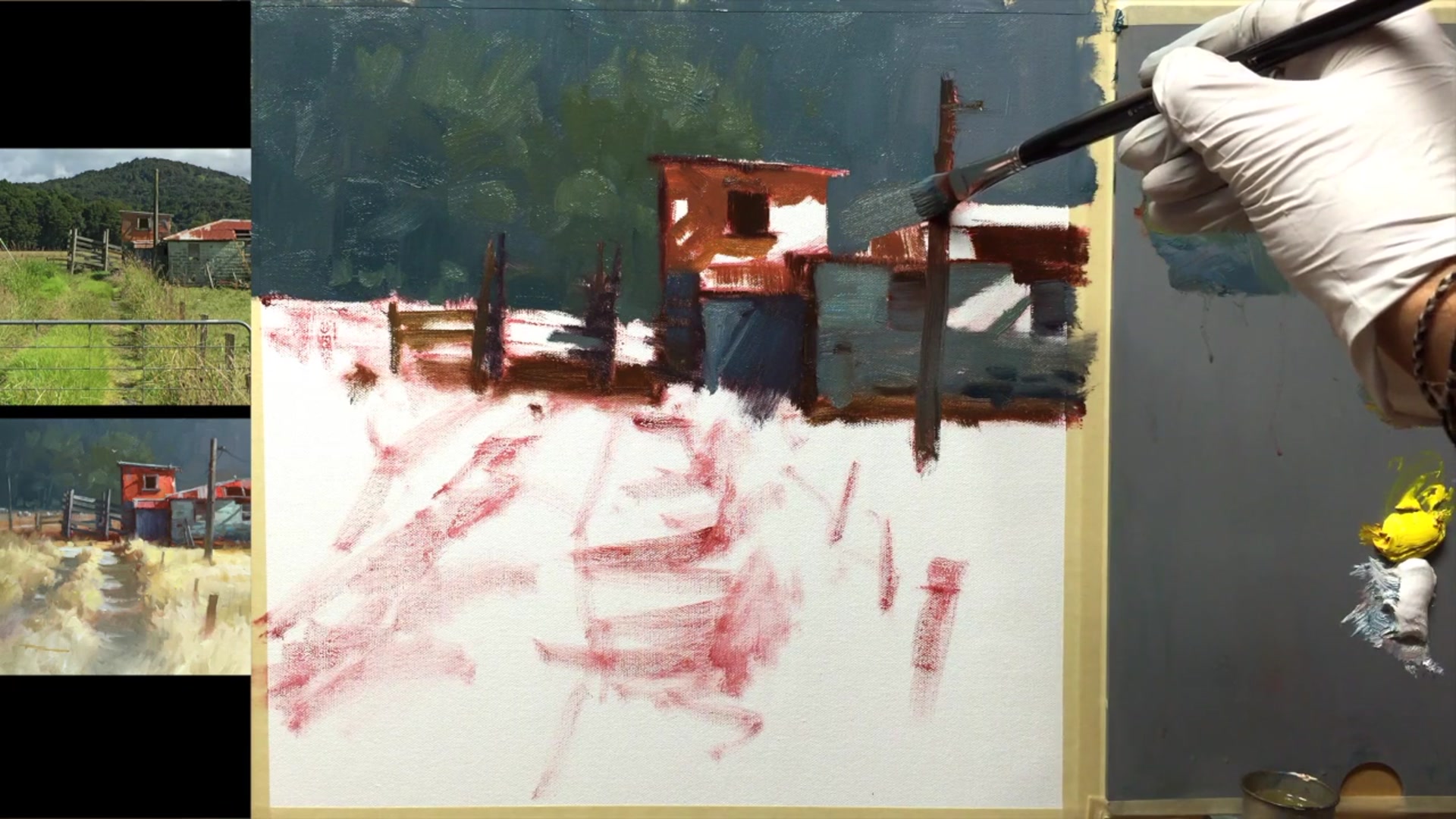 Step 8 — Adjusting Overlapping Forms (video frame from the lesson)