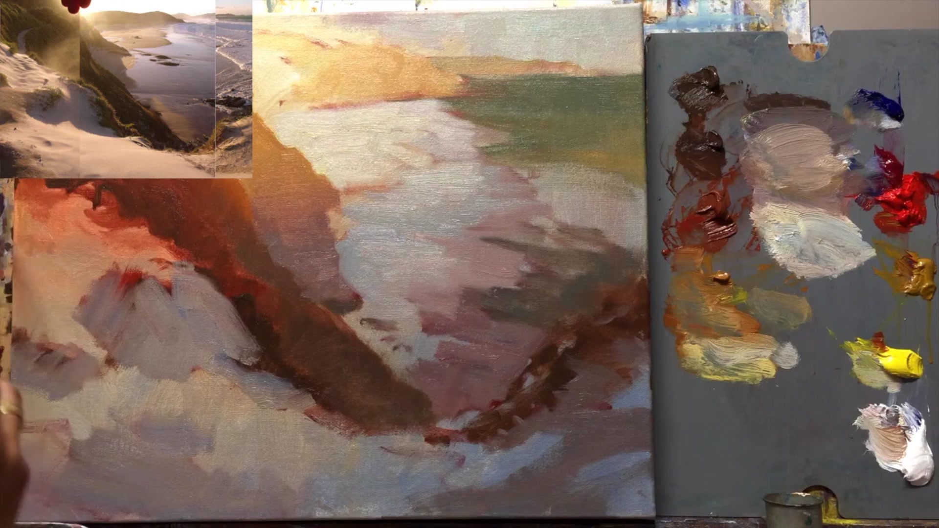 Step 14 — Enhancing shadows and glowing effects (video frame from the lesson)