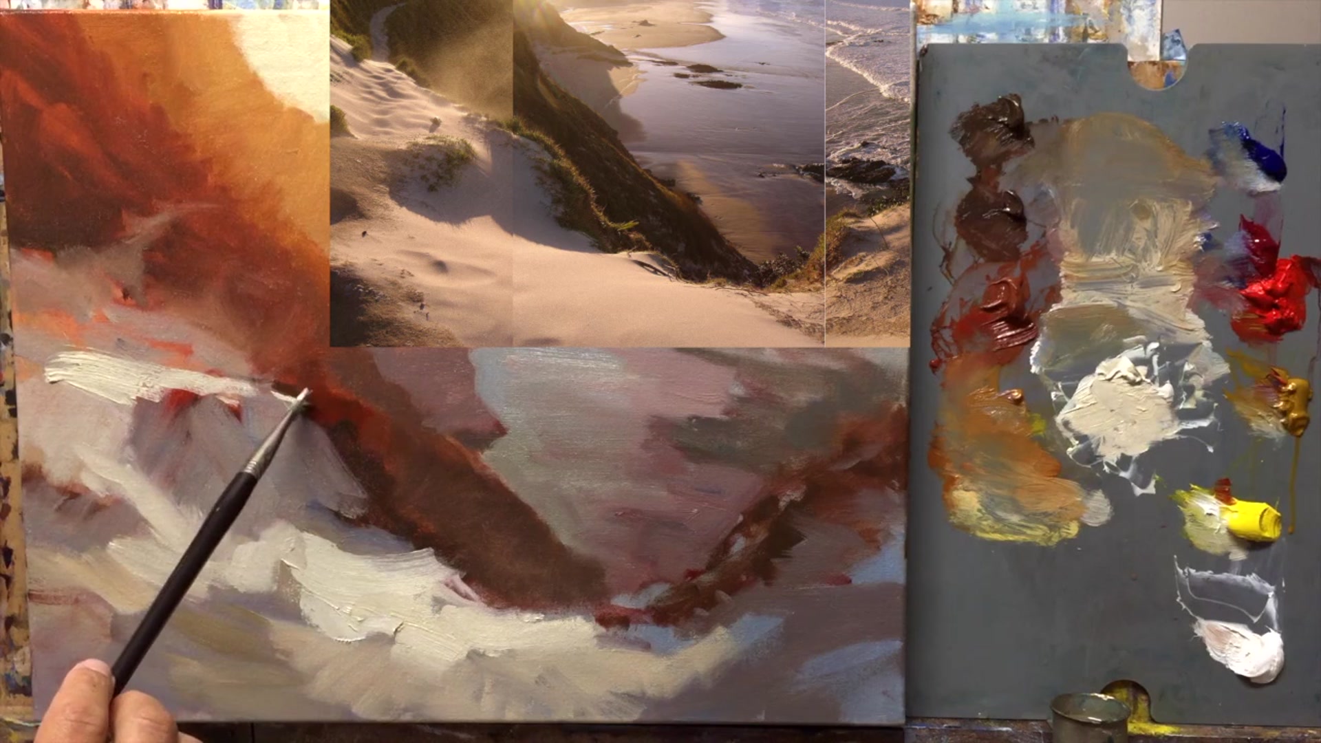 Step 23 — Final brushwork considerations (video frame from the lesson)