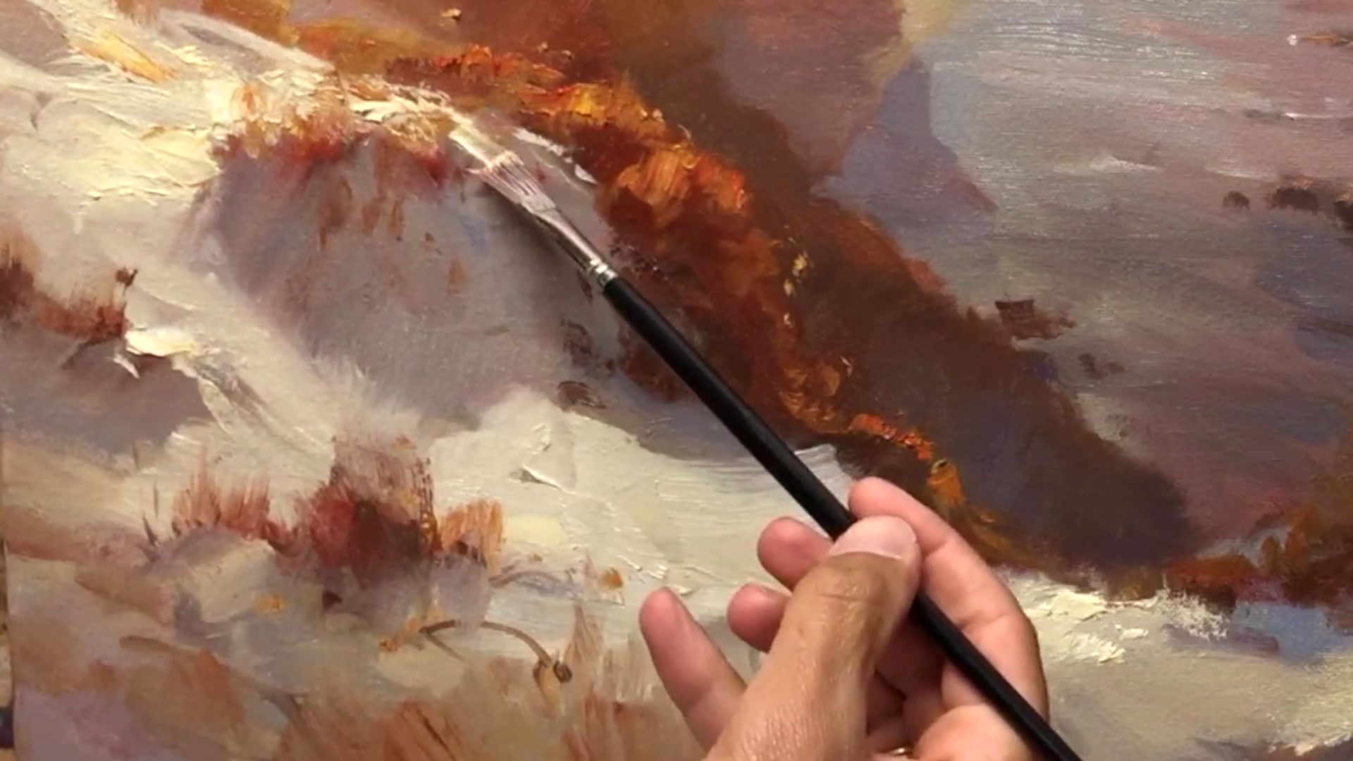 Step 31 — Adding reflections and shimmer (video frame from the lesson)