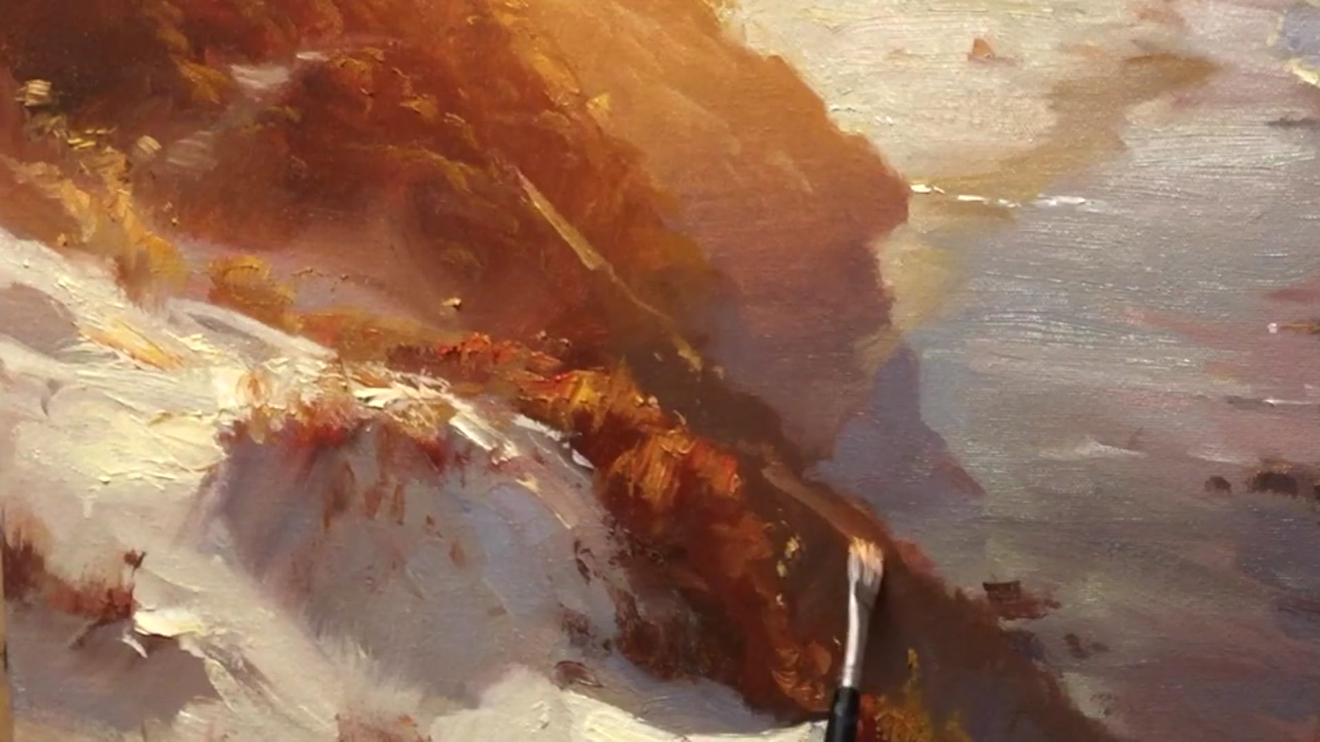 Step 32 — Final touches and signing (video frame from the lesson)