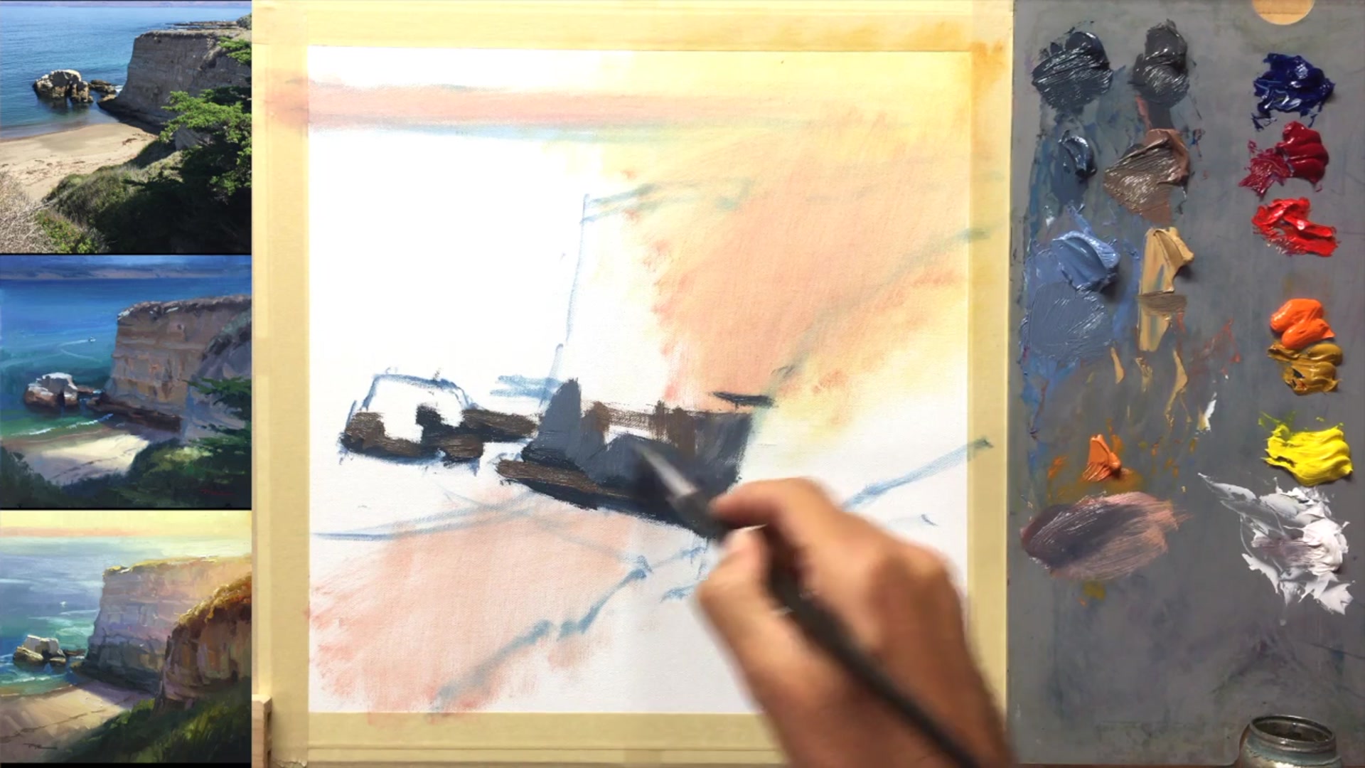 Step 8 — Understanding and exaggerating color differences (video frame from the lesson)