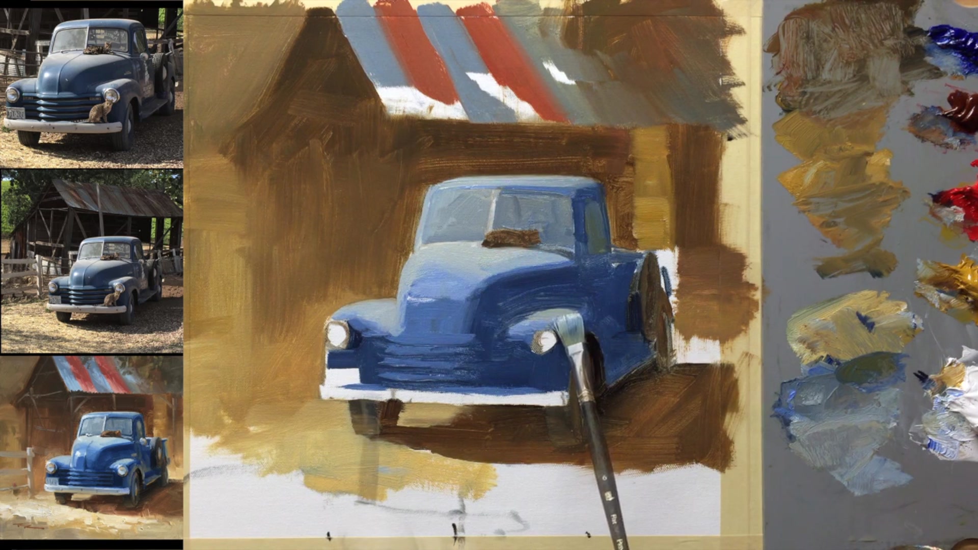Step 19 — Bumper and Light Reflections (video frame from the lesson)