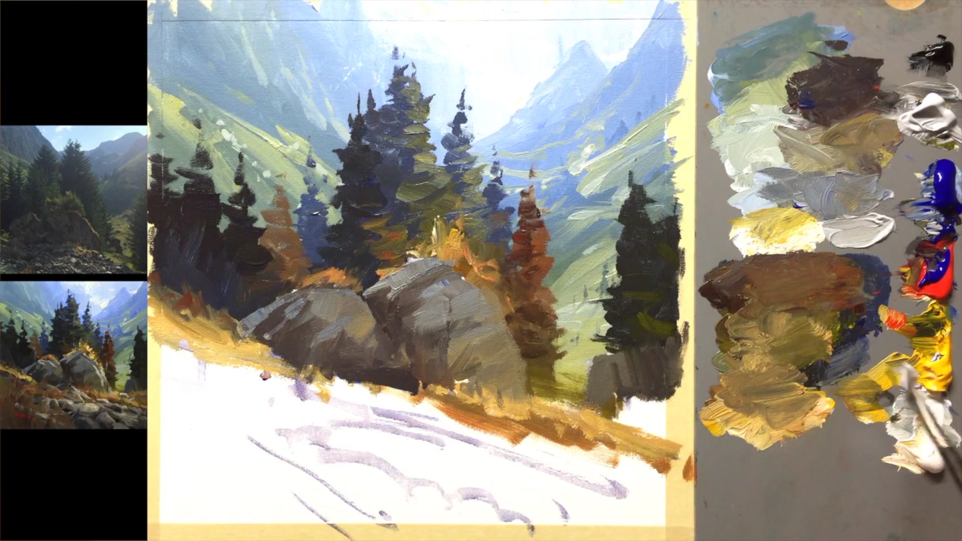 Step 14 — Highlighting Rocks (video frame from the lesson)