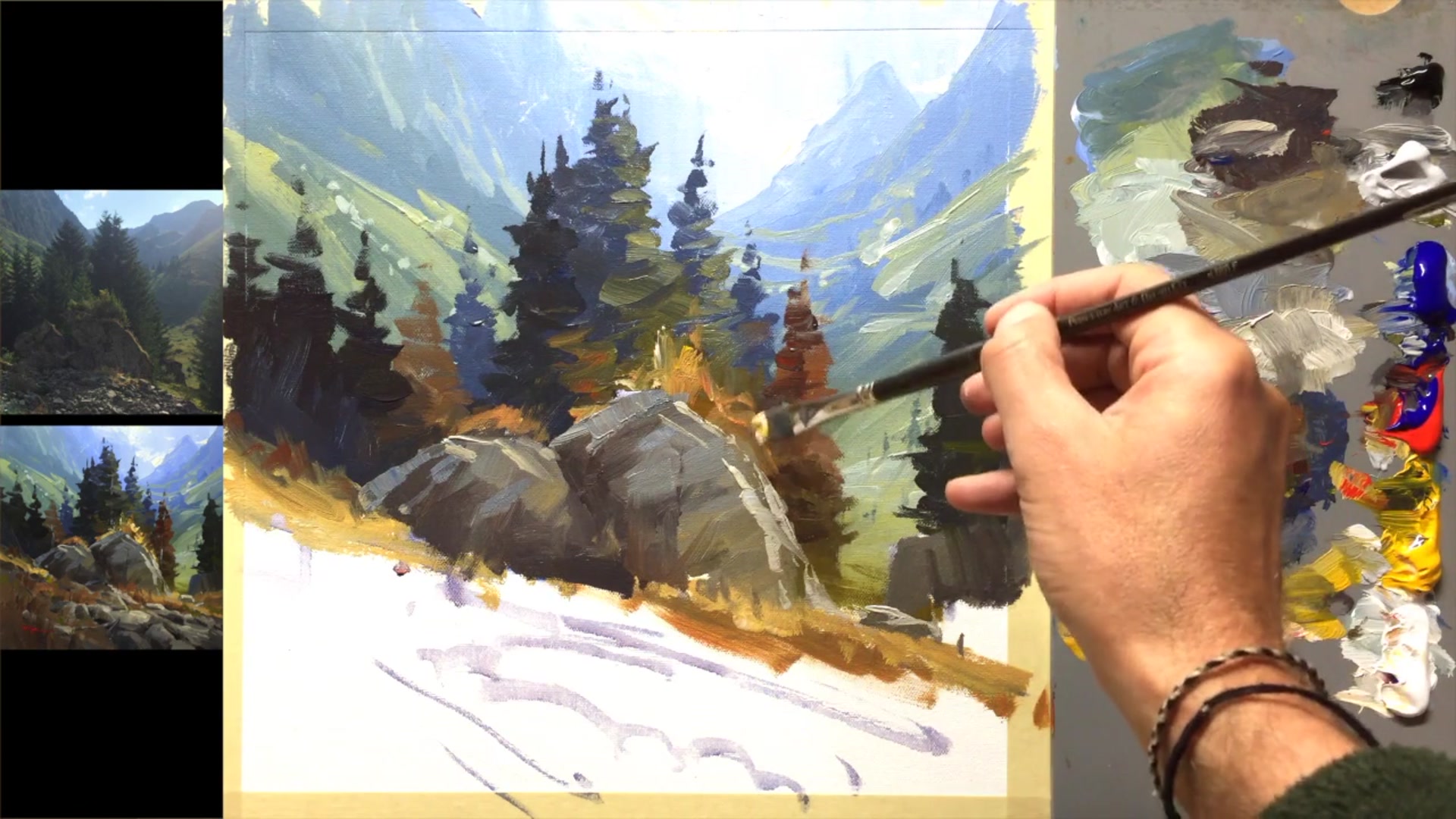 Step 15 — Backlighting and Rim Lighting (video frame from the lesson)