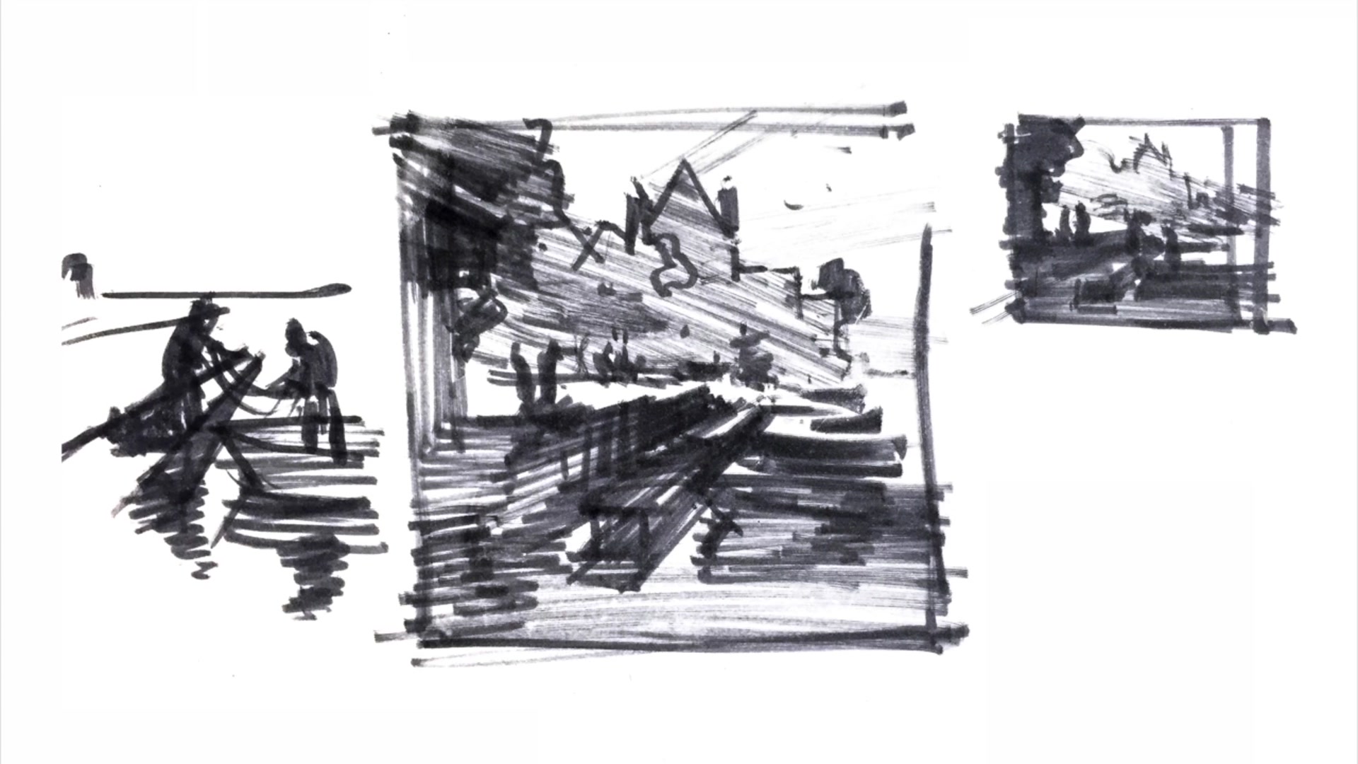 Step 1 — Initial Sketches and Studies (video frame from the lesson)