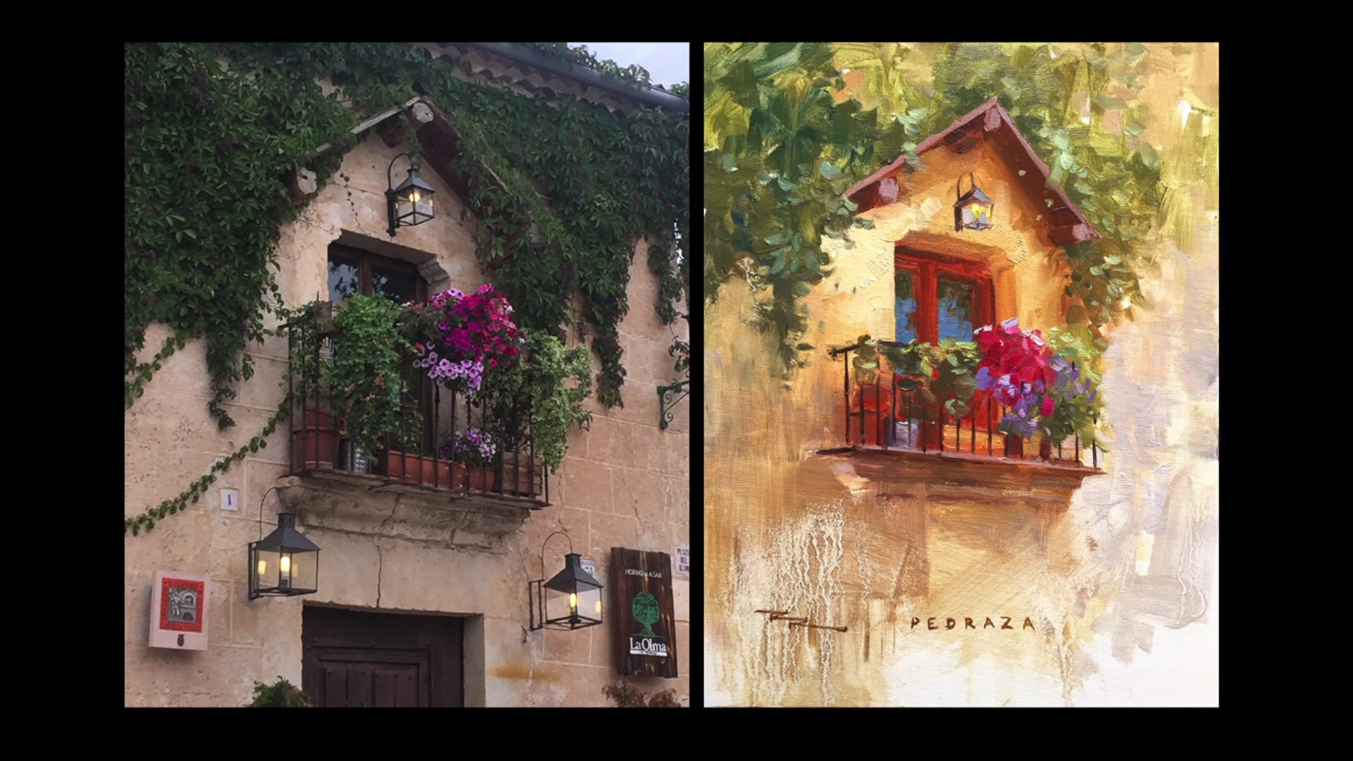 Step 2 — Enhancing color vibrancy (video frame from the lesson)