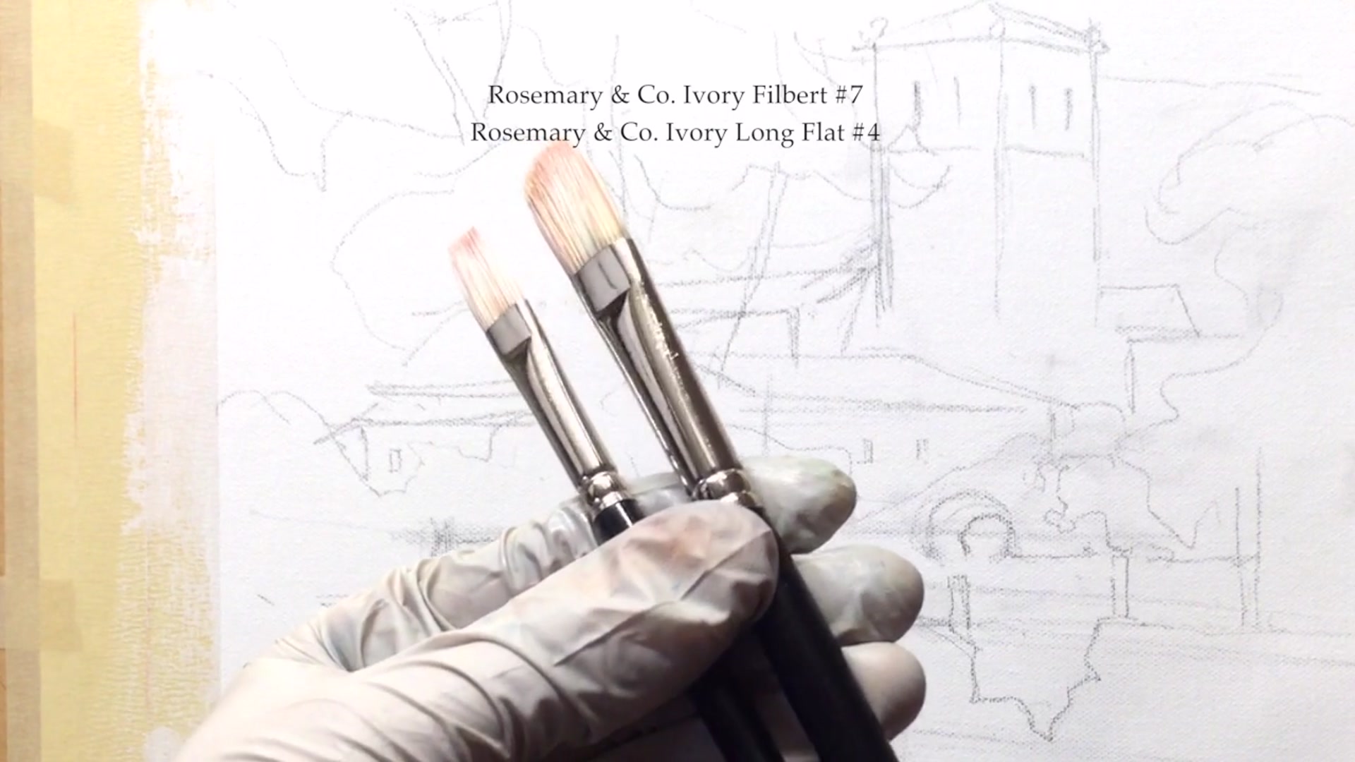 Step 5 — Brushes and Mediums (video frame from the lesson)