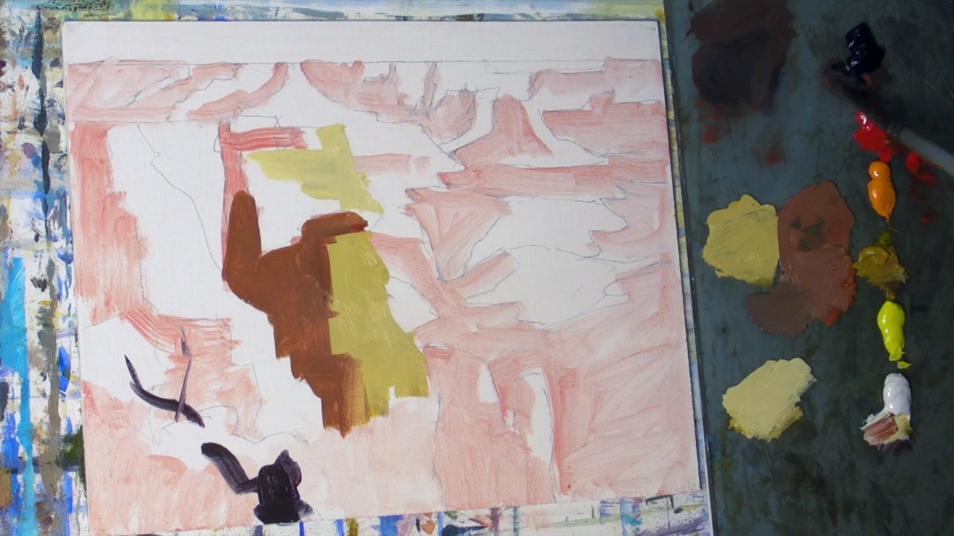 Step 6 — Systematic Approach to Foreground Shapes (video frame from the lesson)