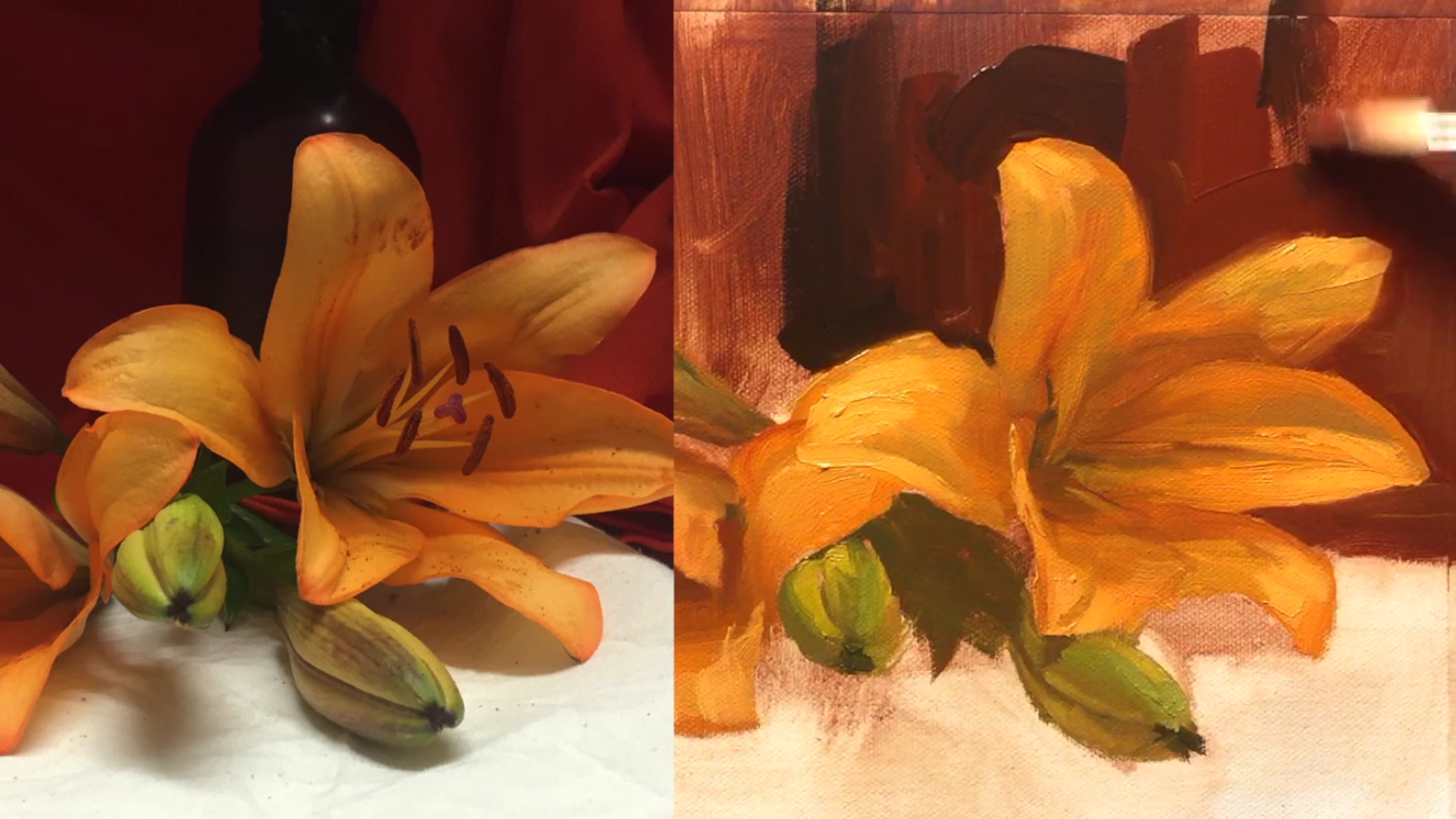 Step 15 — Understanding Shadow Colors (video frame from the lesson)