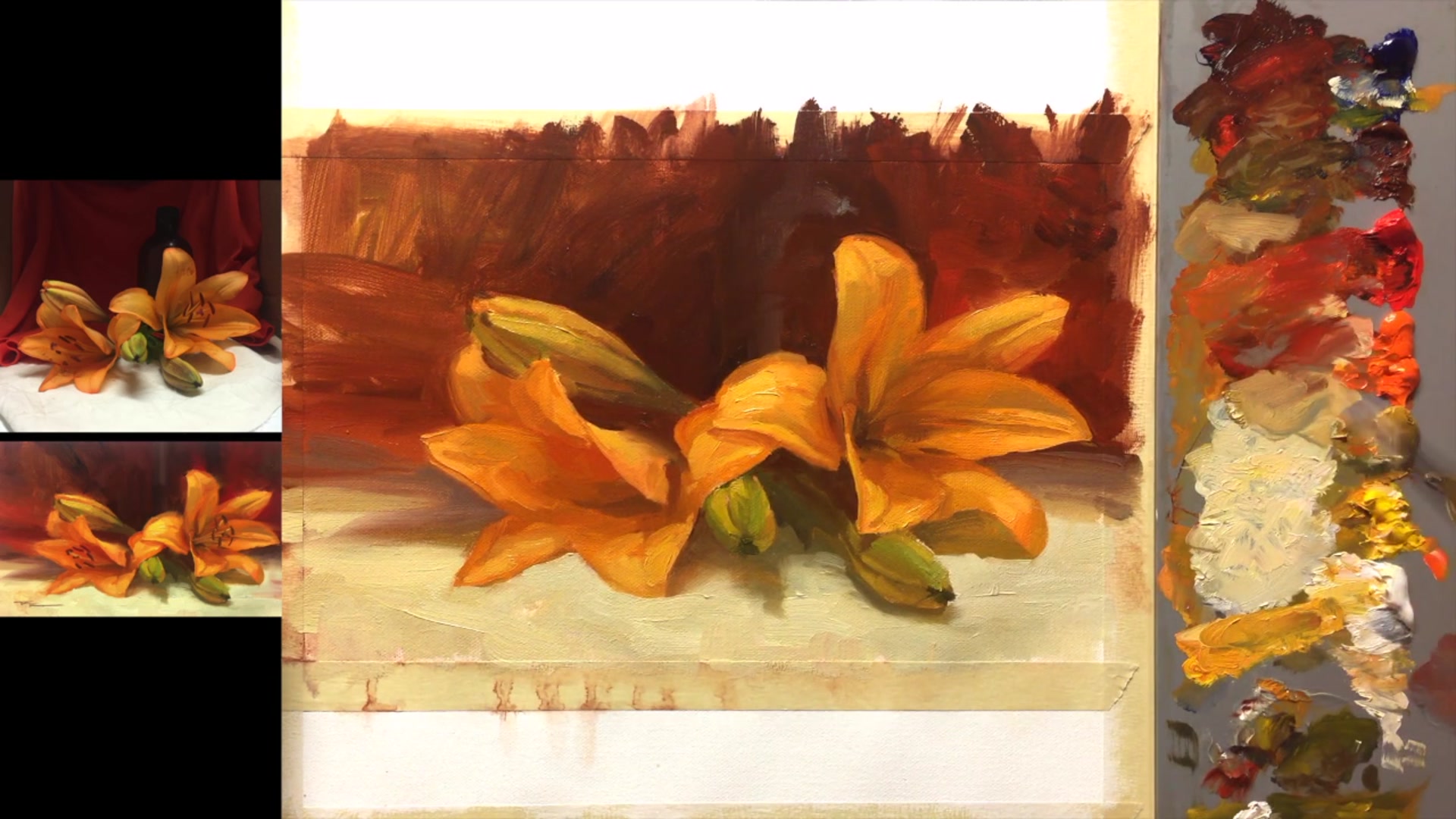 Step 17 — Adding Glow and Loosening Edges (video frame from the lesson)